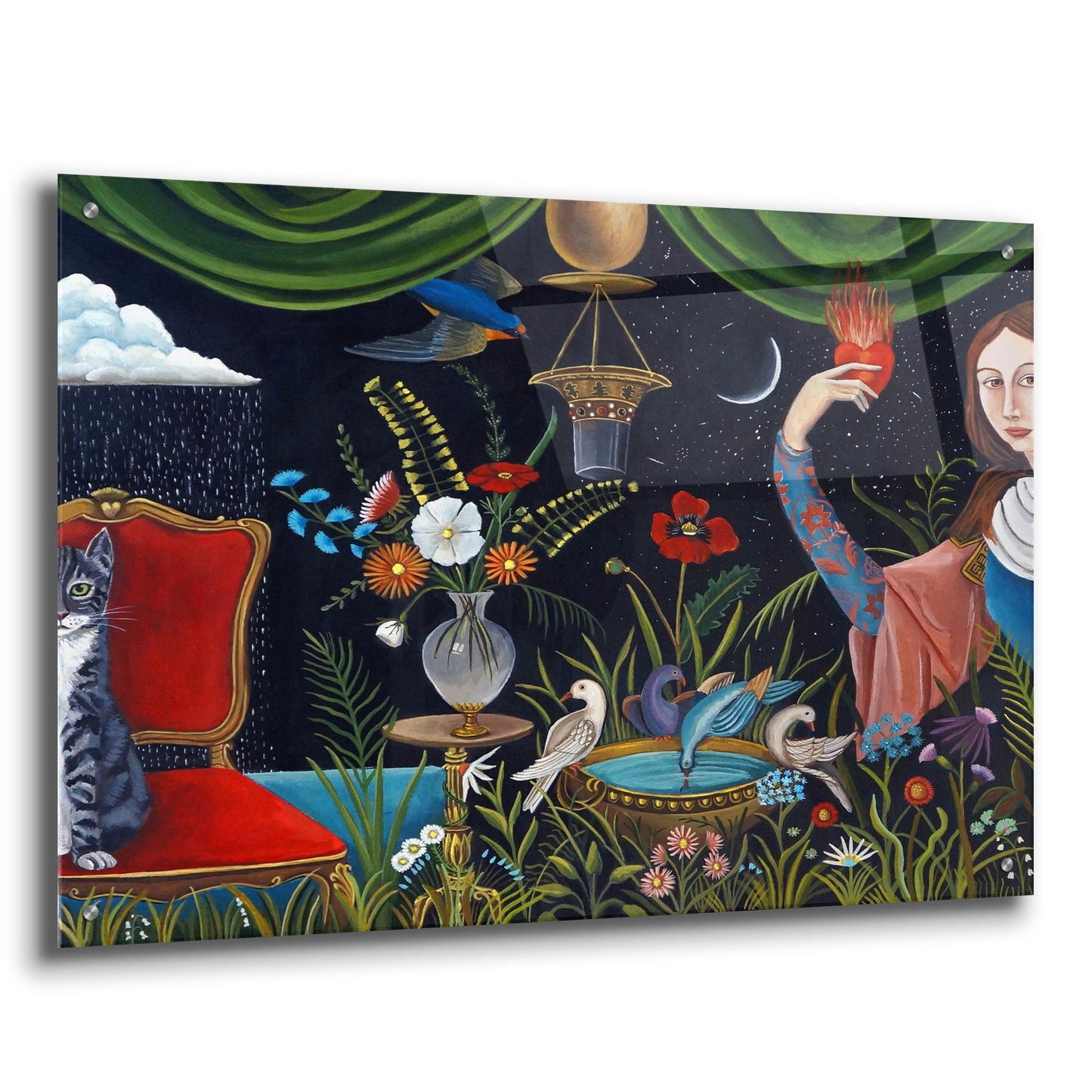 Epic Art 'Katrinas World' by Catherine A Nolin, Acrylic Glass Wall Art,36x24