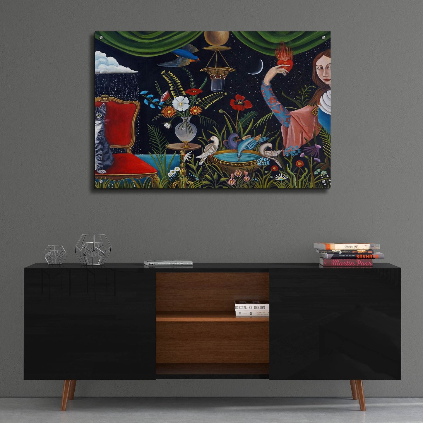 Epic Art 'Katrinas World' by Catherine A Nolin, Acrylic Glass Wall Art,36x24