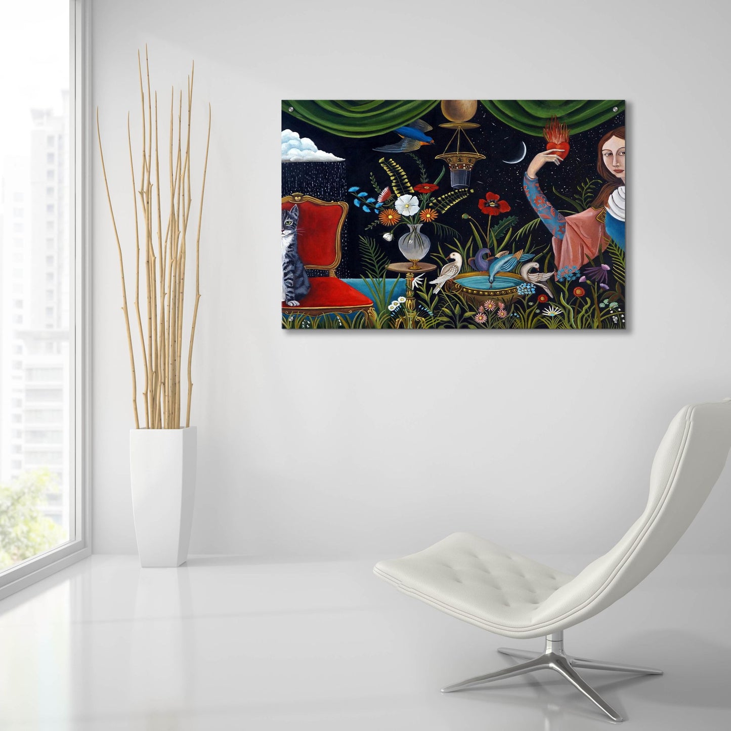 Epic Art 'Katrinas World' by Catherine A Nolin, Acrylic Glass Wall Art,36x24