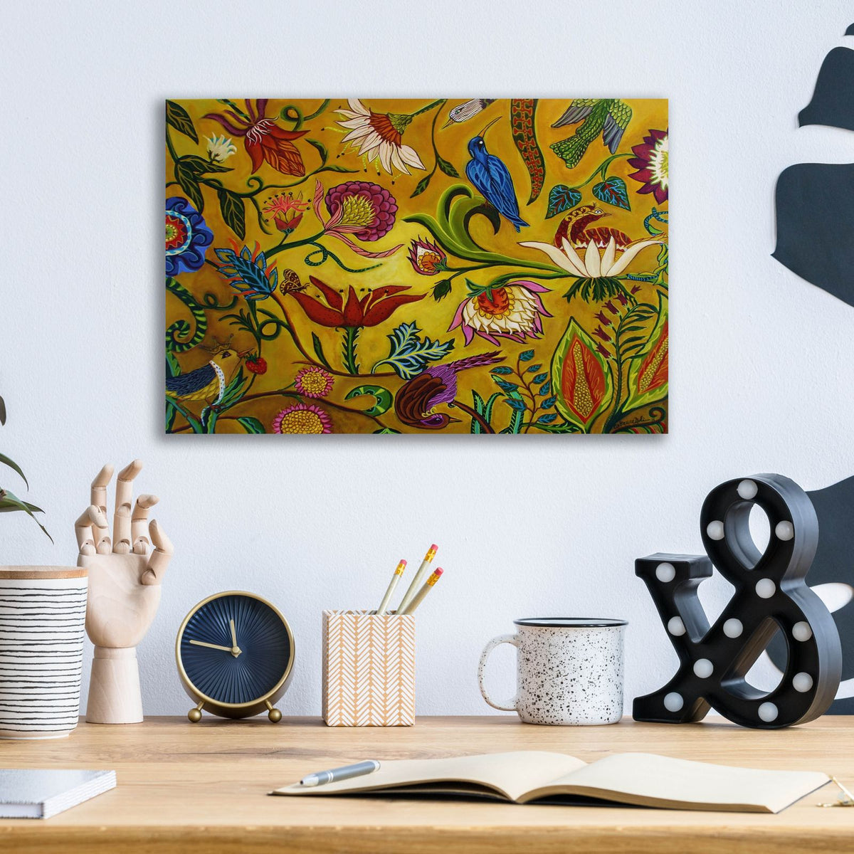 Nature Network by Catherine A Nolin - 16x12 acrylic wall art in a room