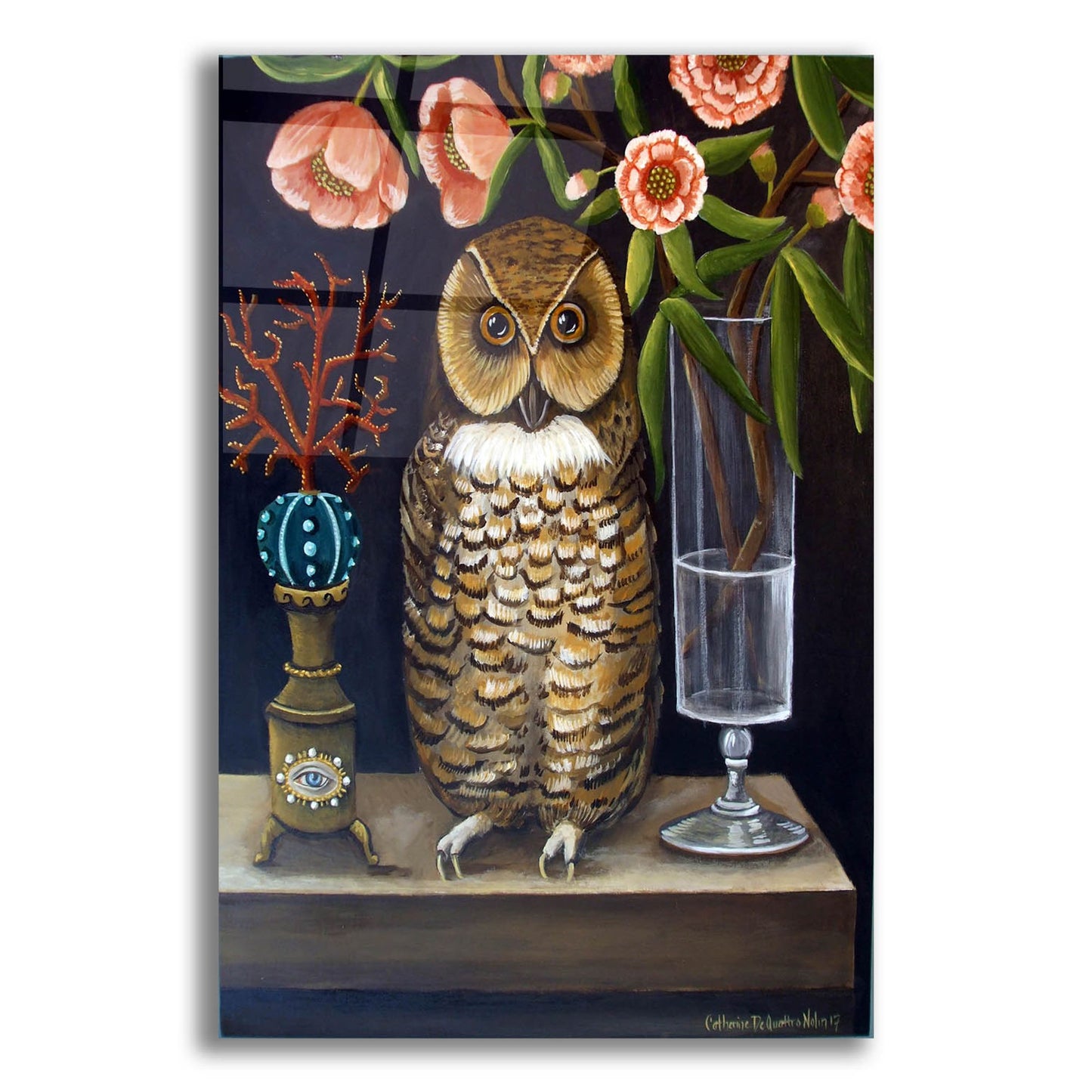 Epic Art 'Curious and Wise' by Catherine A Nolin, Acrylic Glass Wall Art,12x16