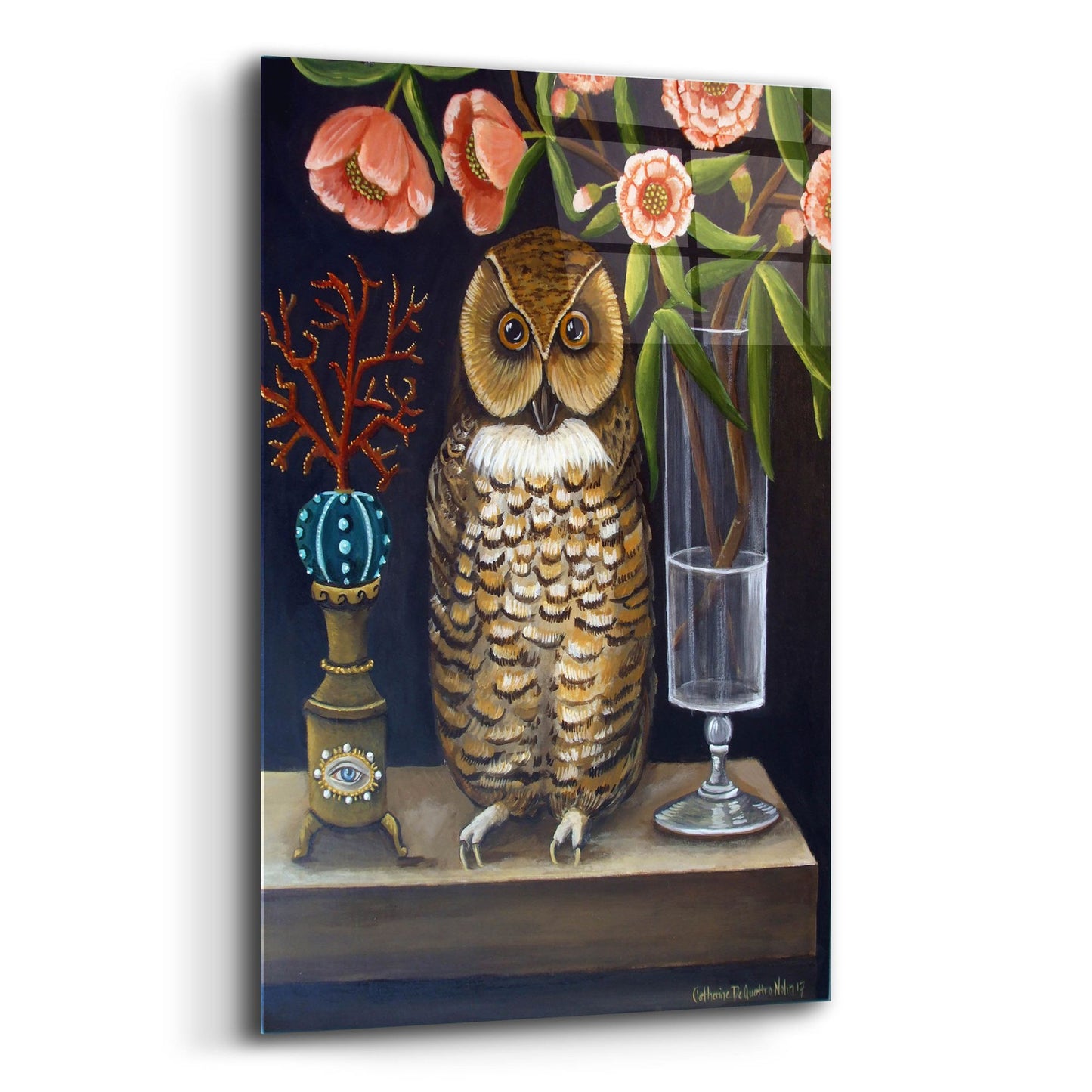 Epic Art 'Curious and Wise' by Catherine A Nolin, Acrylic Glass Wall Art,16x24