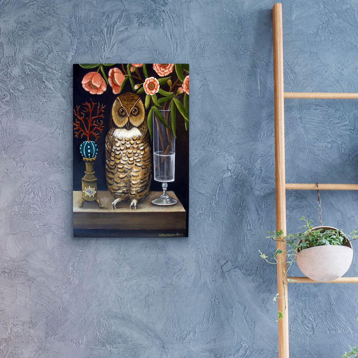 Curious and Wise by Catherine A Nolin - 16x24 acrylic wall art in a room