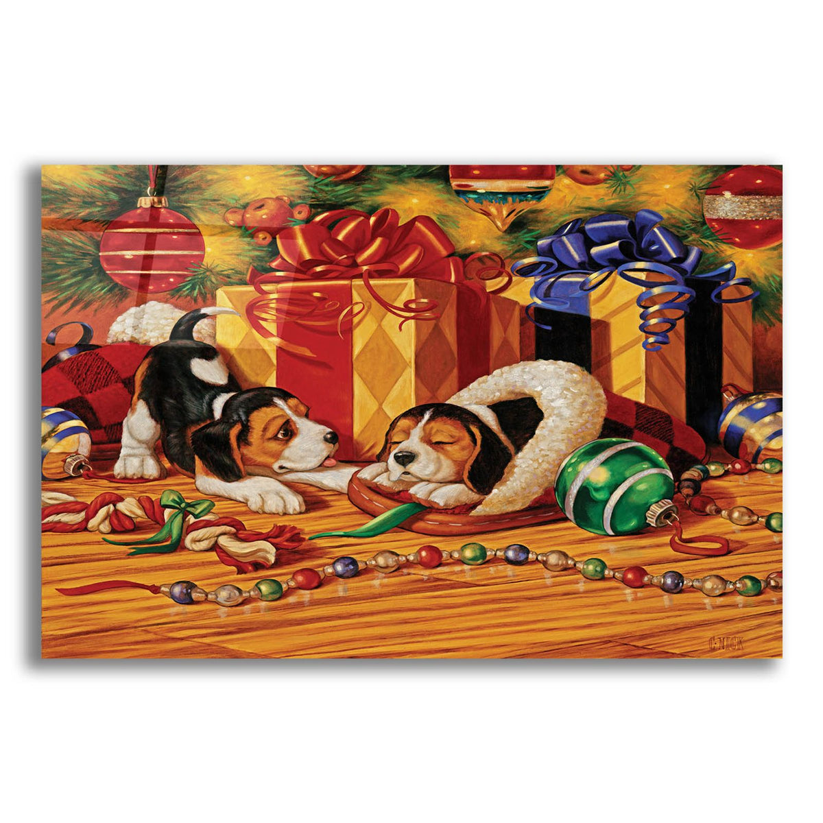 Beagle Pups by Christopher Nick acrylic glass wall art