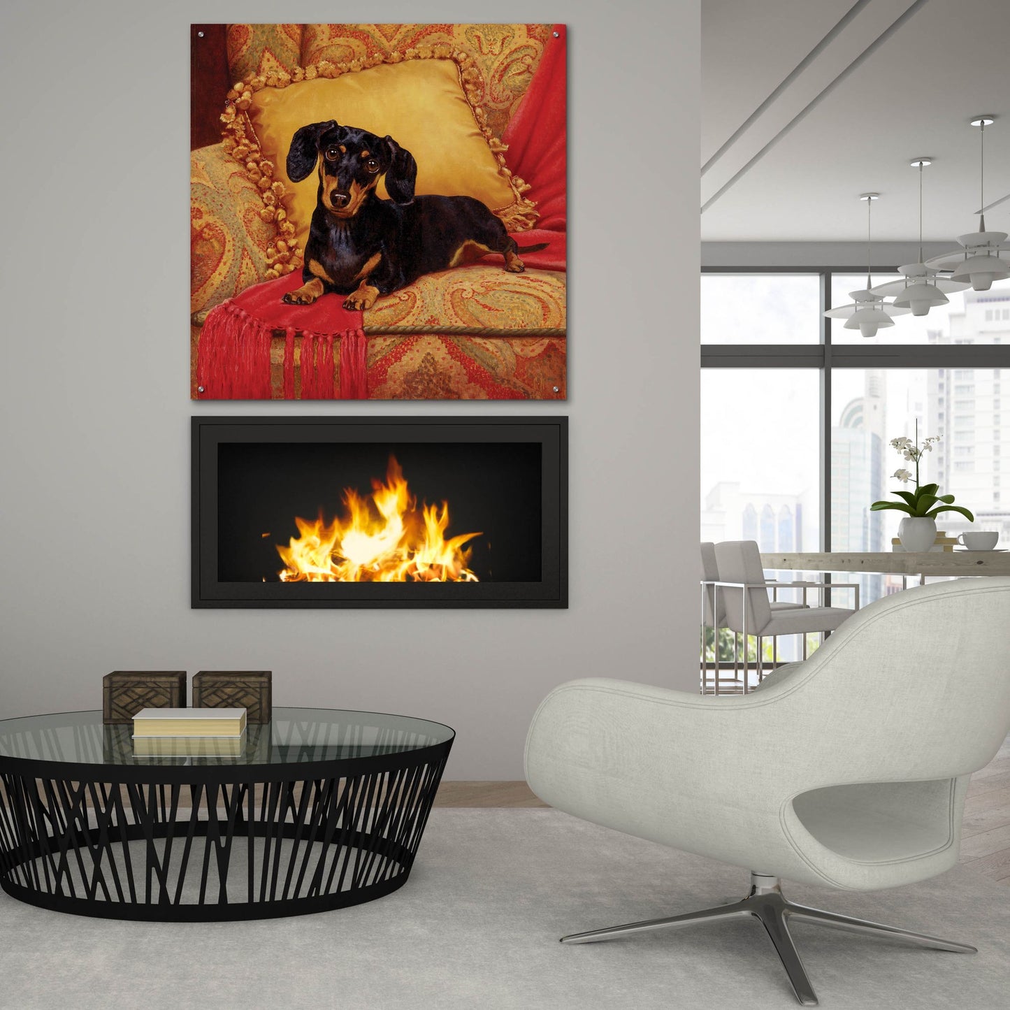 Epic Art 'Comfy' by Christopher Nick, Acrylic Glass Wall Art,36x36