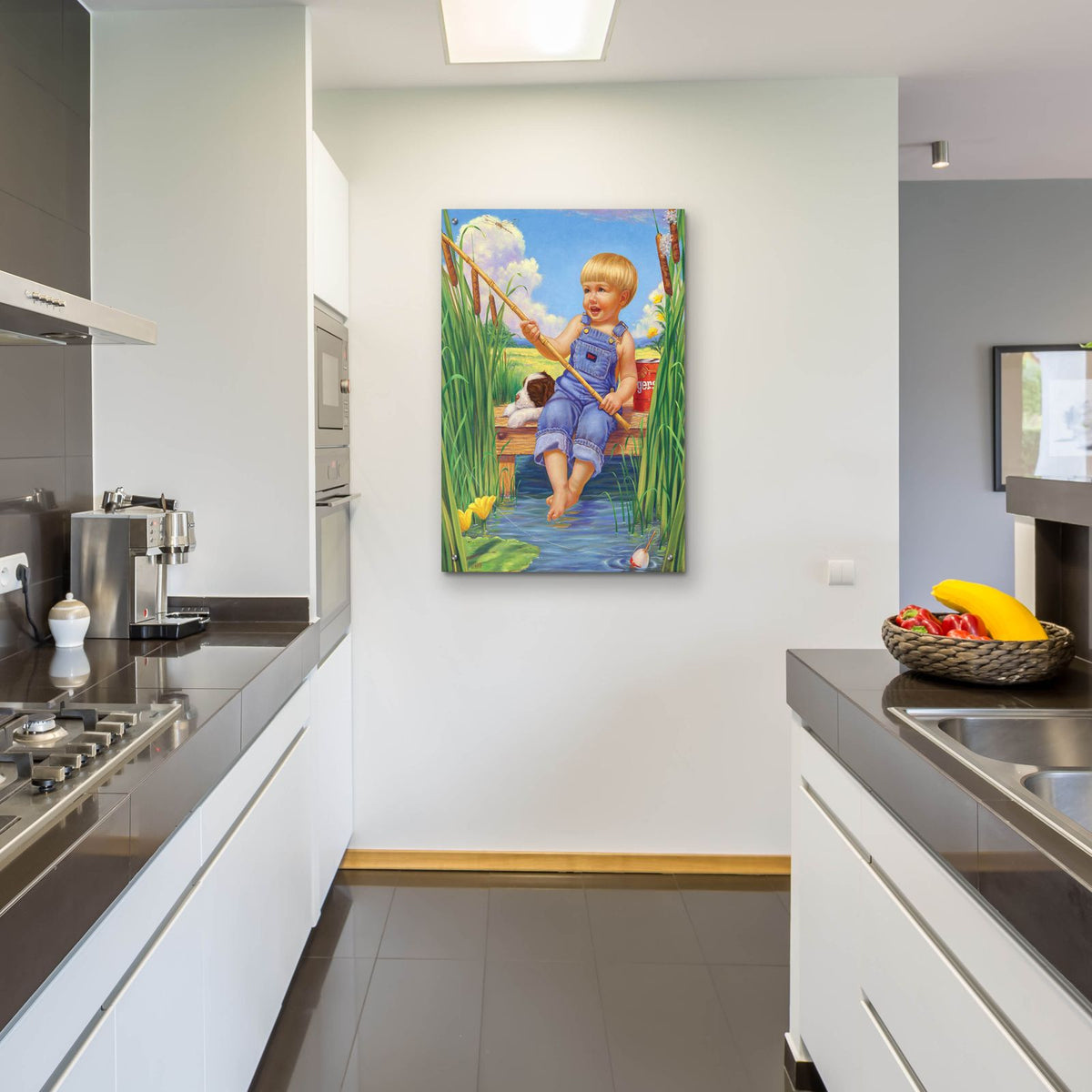 Fishin by Christopher Nick - 24x36 acrylic wall art in a room