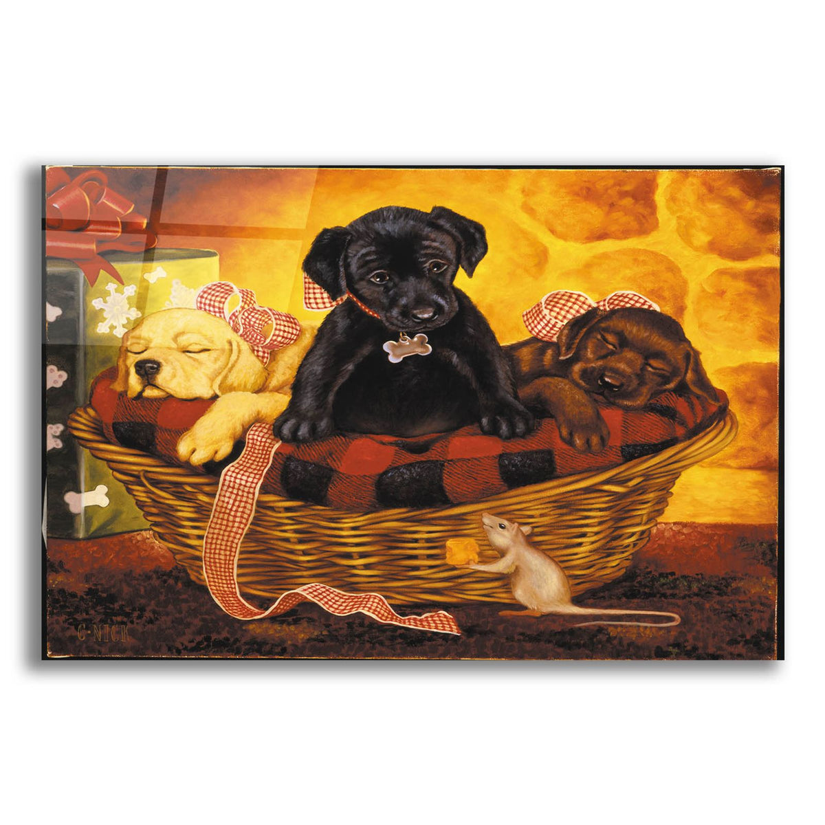 Lab Basket by Christopher Nick acrylic glass wall art