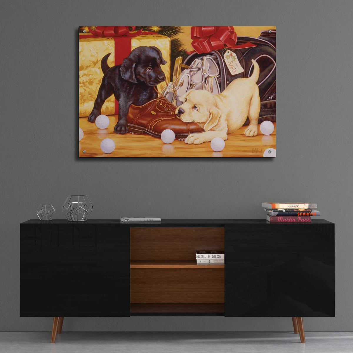 Lab Golf by Christopher Nick - 36x24 acrylic wall art in a room