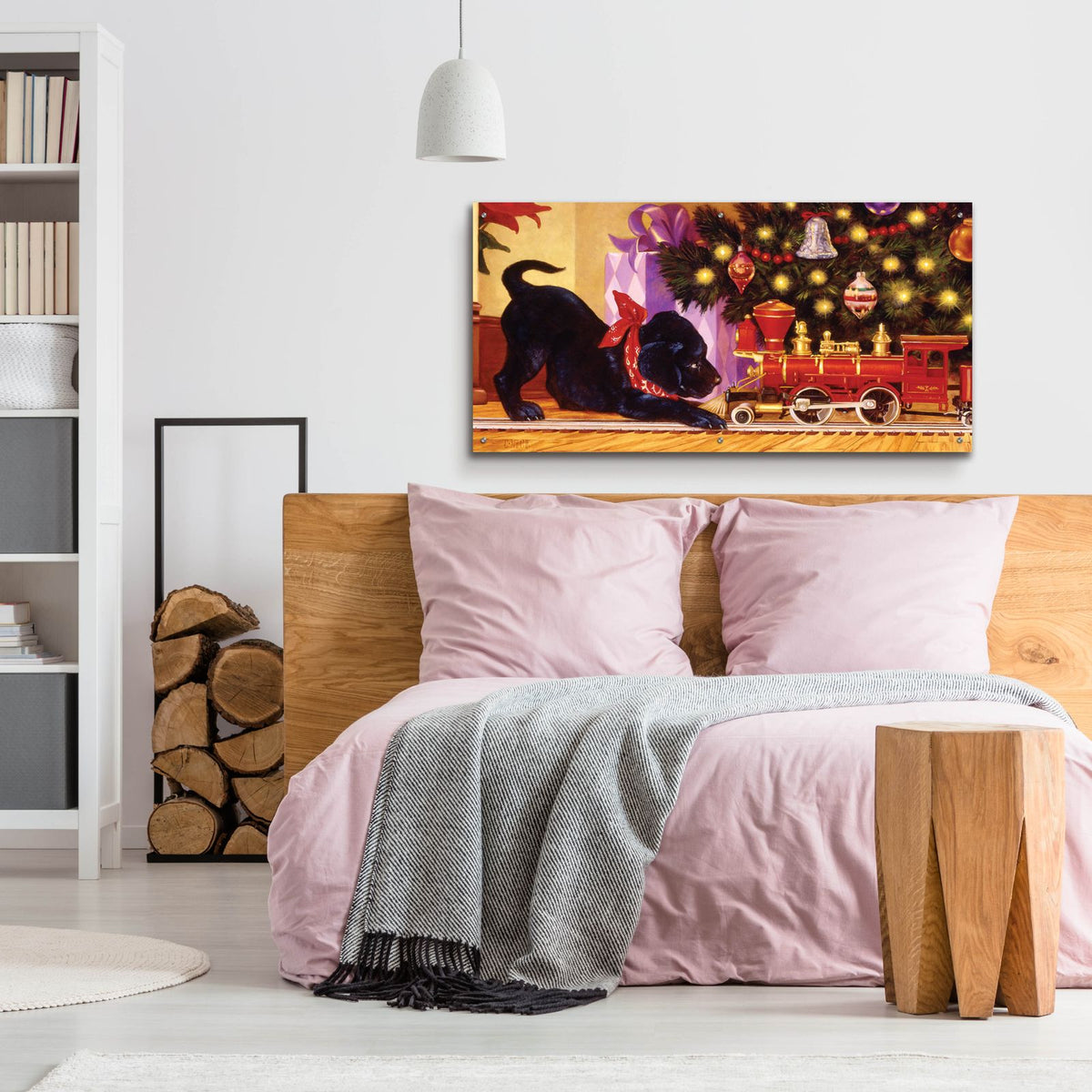 Lab XMAS by Christopher Nick - 48x24 acrylic wall art in a room
