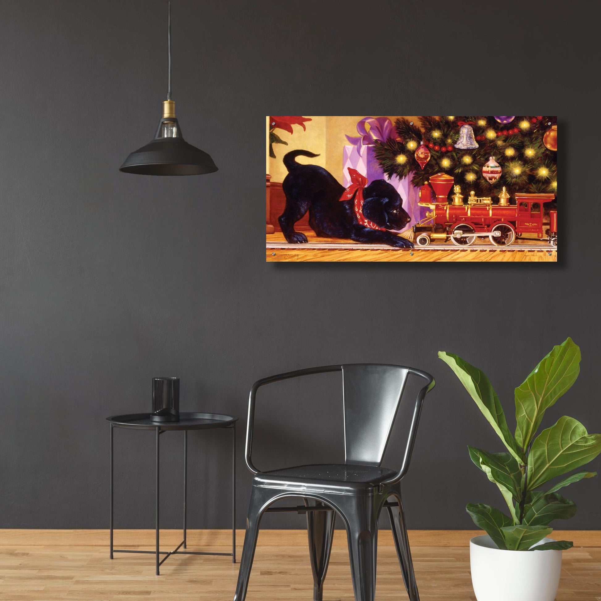 Epic Art 'Lab XMAS' by Christopher Nick, Acrylic Glass Wall Art,48x24