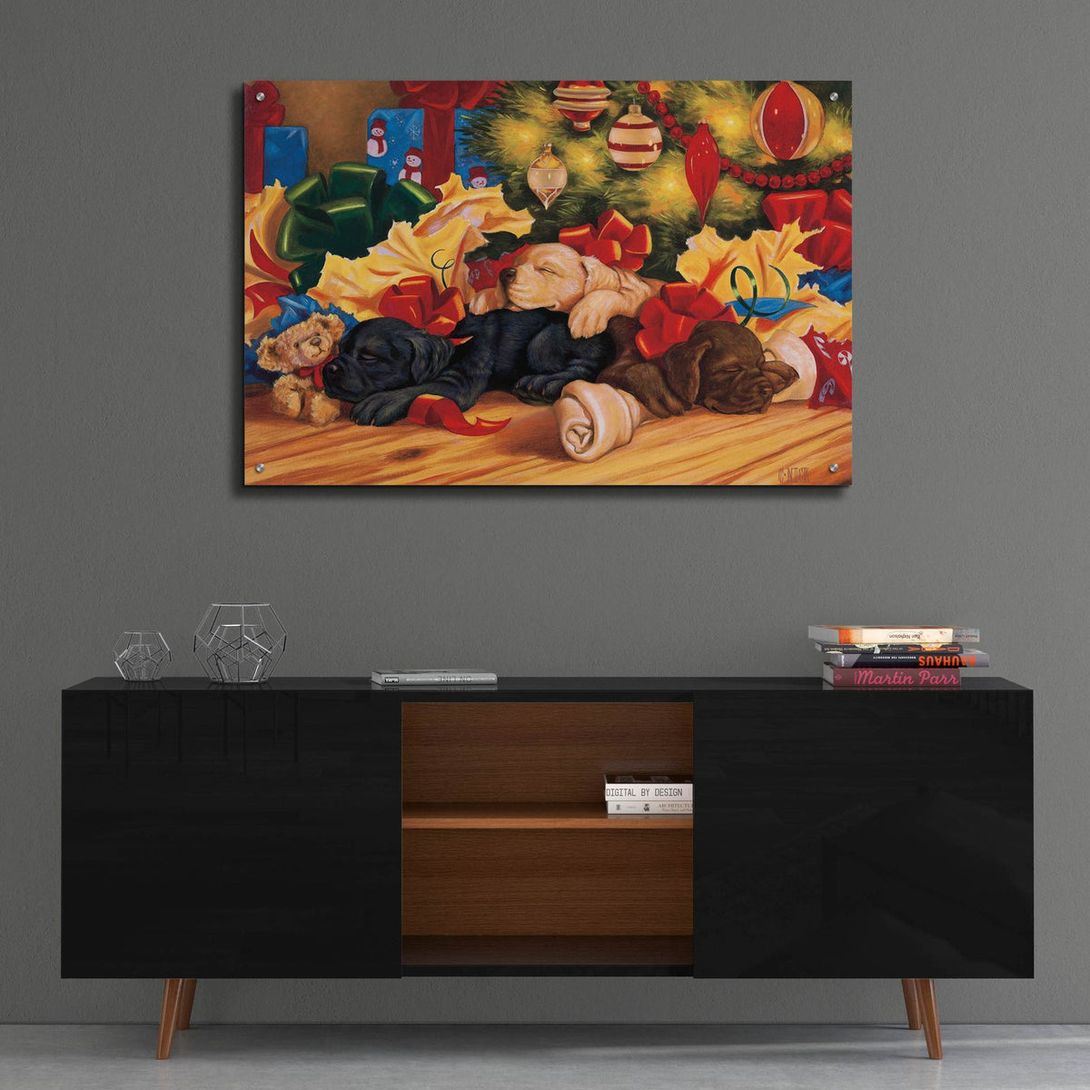 Labs Sleep by Christopher Nick - 36x24 acrylic wall art in a room