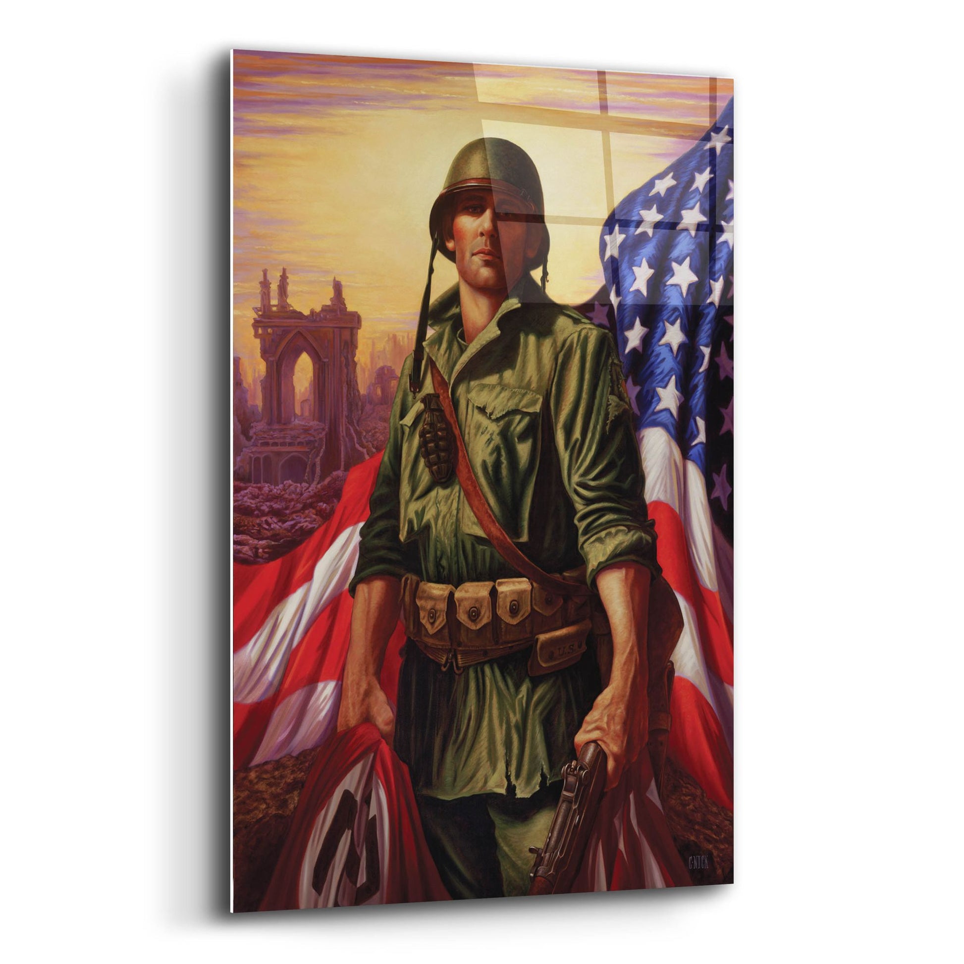 Epic Art 'Liberty' by Christopher Nick, Acrylic Glass Wall Art,12x16