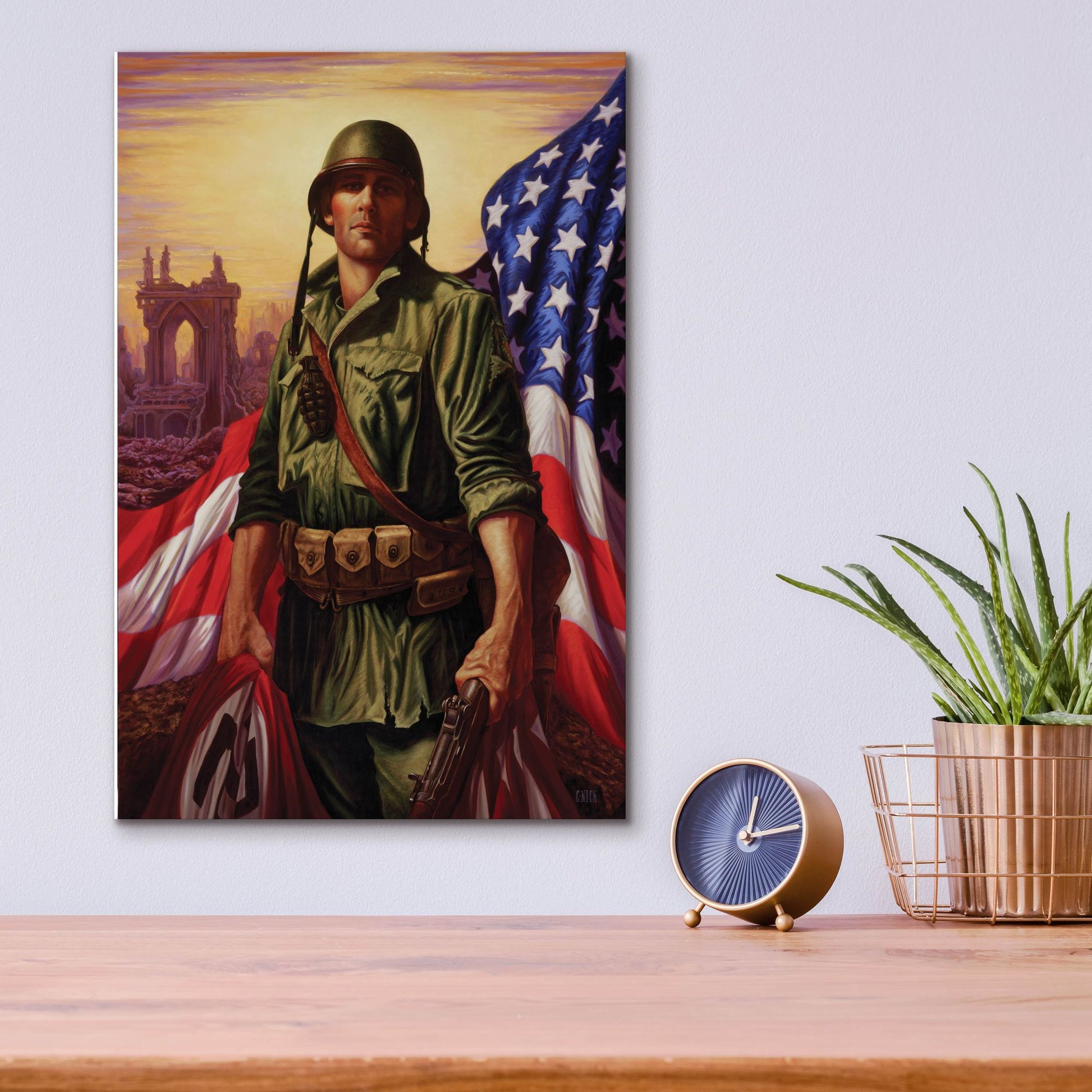 Epic Art 'Liberty' by Christopher Nick, Acrylic Glass Wall Art,12x16