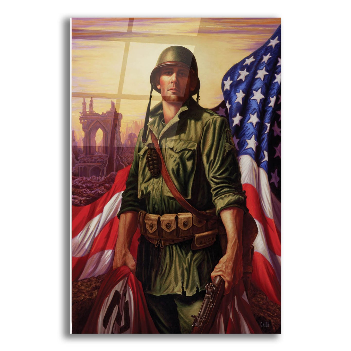 Epic Art 'Liberty' by Christopher Nick, Acrylic Glass Wall Art,12x16