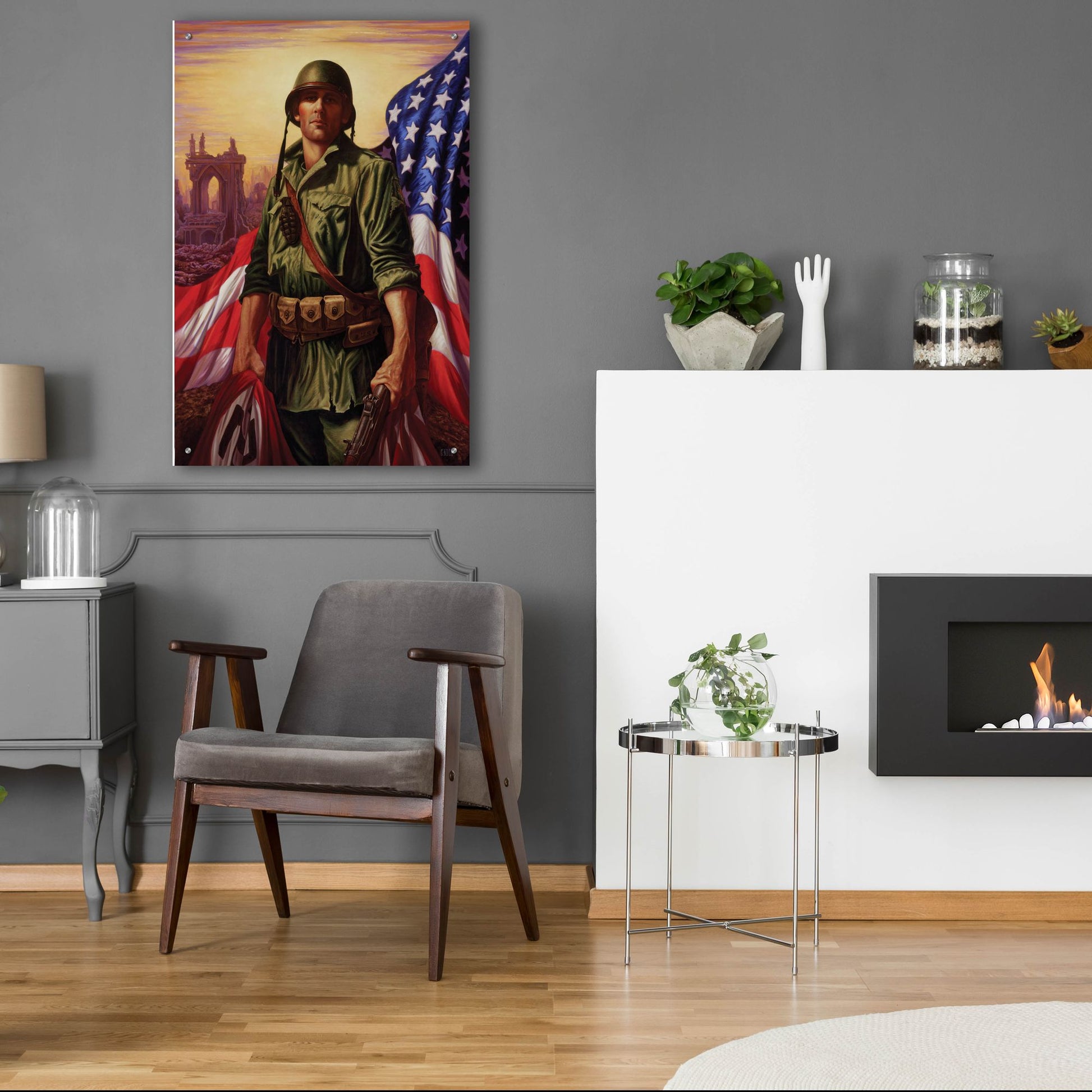 Epic Art 'Liberty' by Christopher Nick, Acrylic Glass Wall Art,24x36