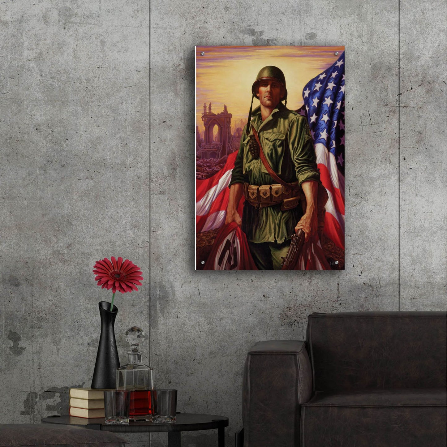 Epic Art 'Liberty' by Christopher Nick, Acrylic Glass Wall Art,24x36