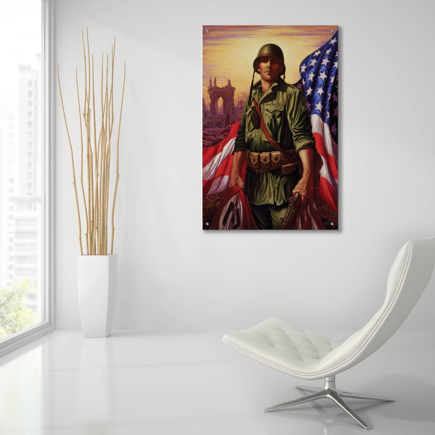 Epic Art 'Liberty' by Christopher Nick, Acrylic Glass Wall Art,24x36