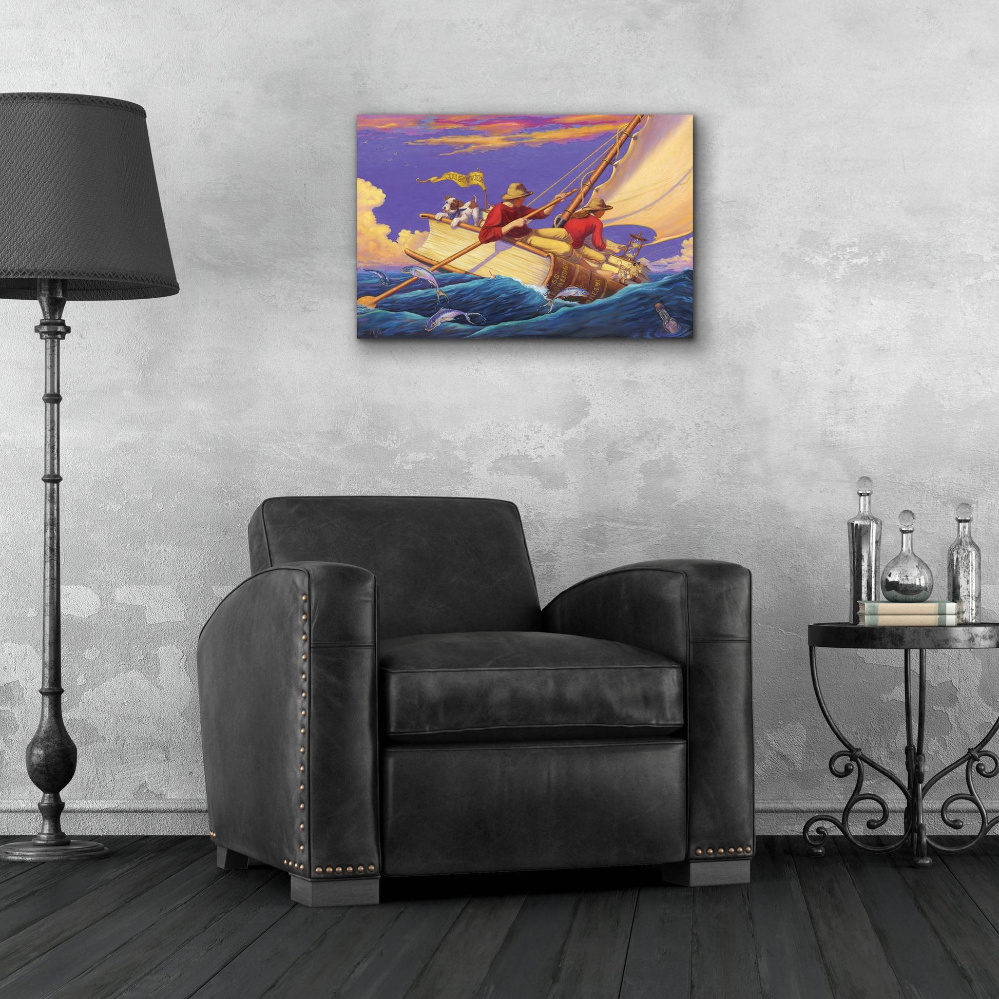 Epic Art 'Set Sail' by Christopher Nick, Acrylic Glass Wall Art,24x16