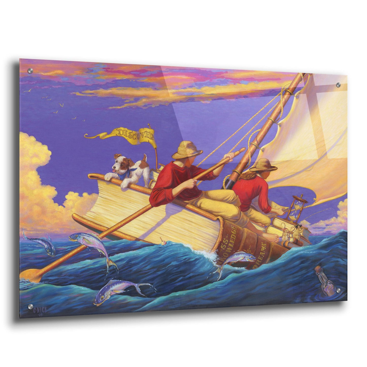 Epic Art 'Set Sail' by Christopher Nick, Acrylic Glass Wall Art,36x24