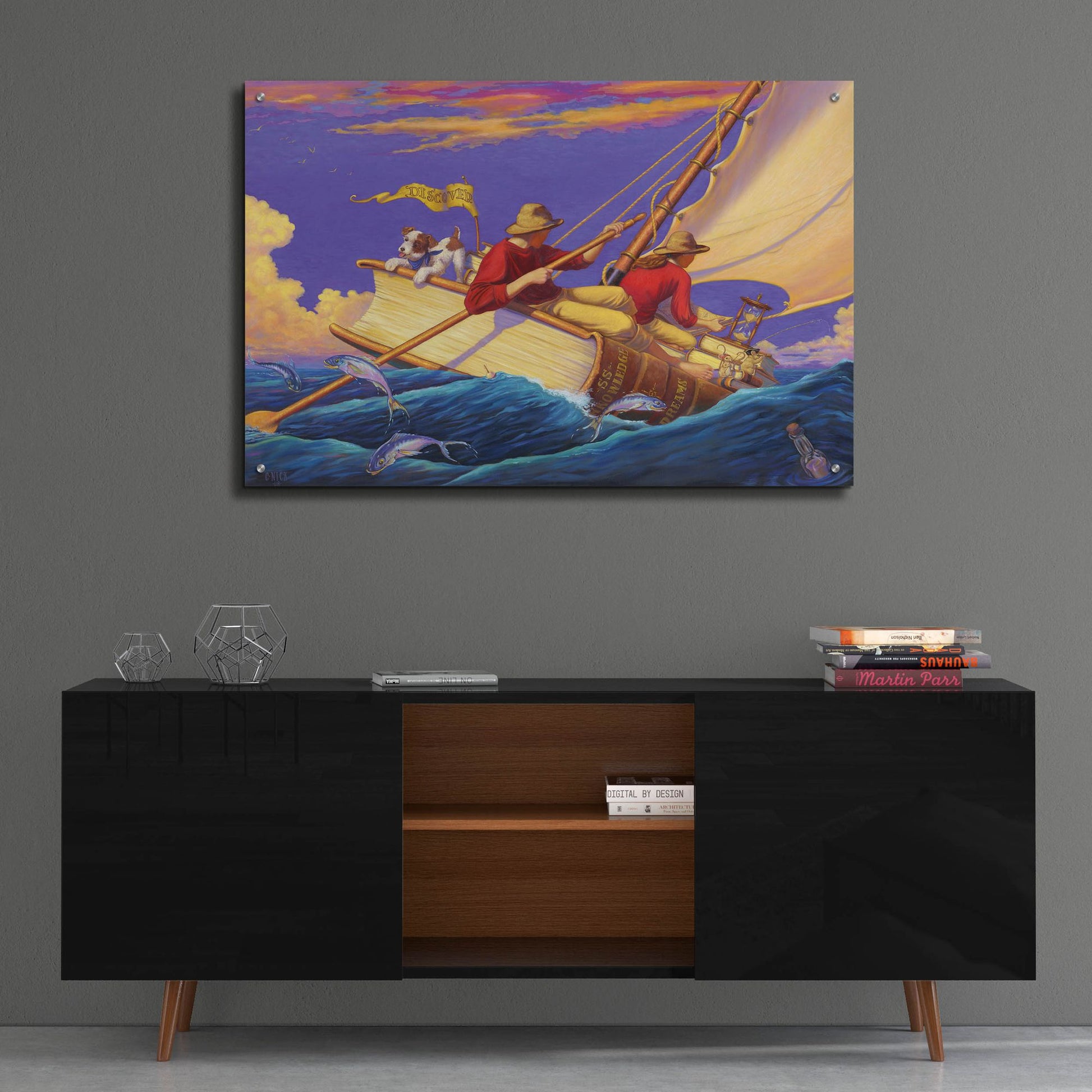 Epic Art 'Set Sail' by Christopher Nick, Acrylic Glass Wall Art,36x24