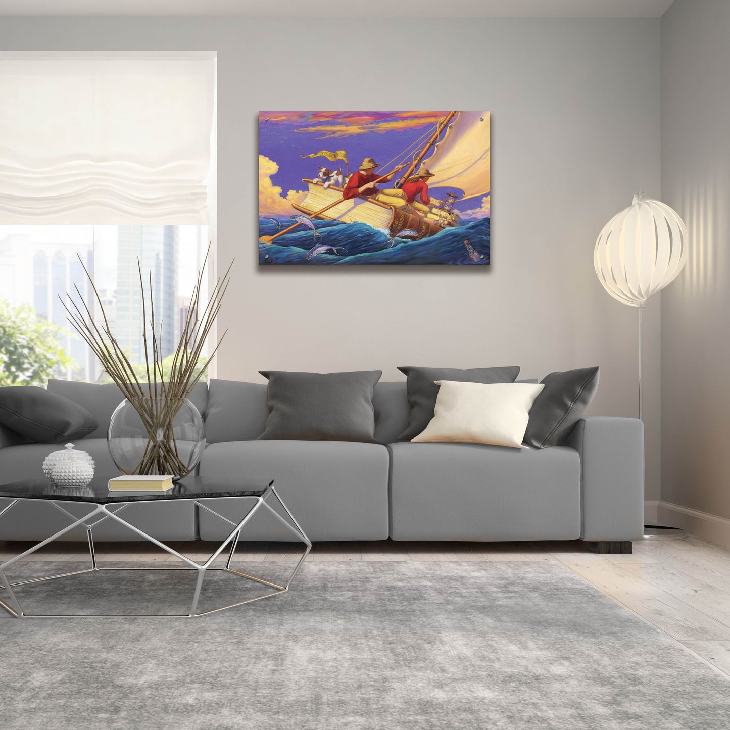 Epic Art 'Set Sail' by Christopher Nick, Acrylic Glass Wall Art,36x24