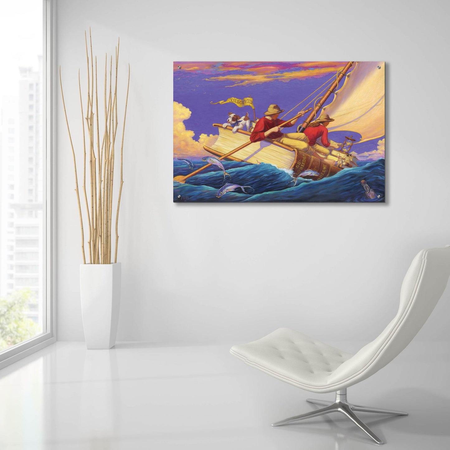 Epic Art 'Set Sail' by Christopher Nick, Acrylic Glass Wall Art,36x24