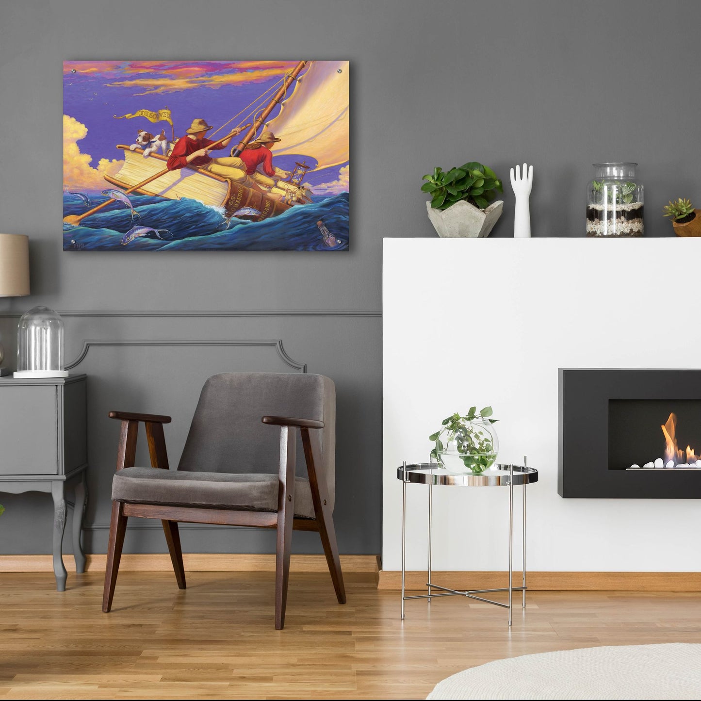 Epic Art 'Set Sail' by Christopher Nick, Acrylic Glass Wall Art,36x24