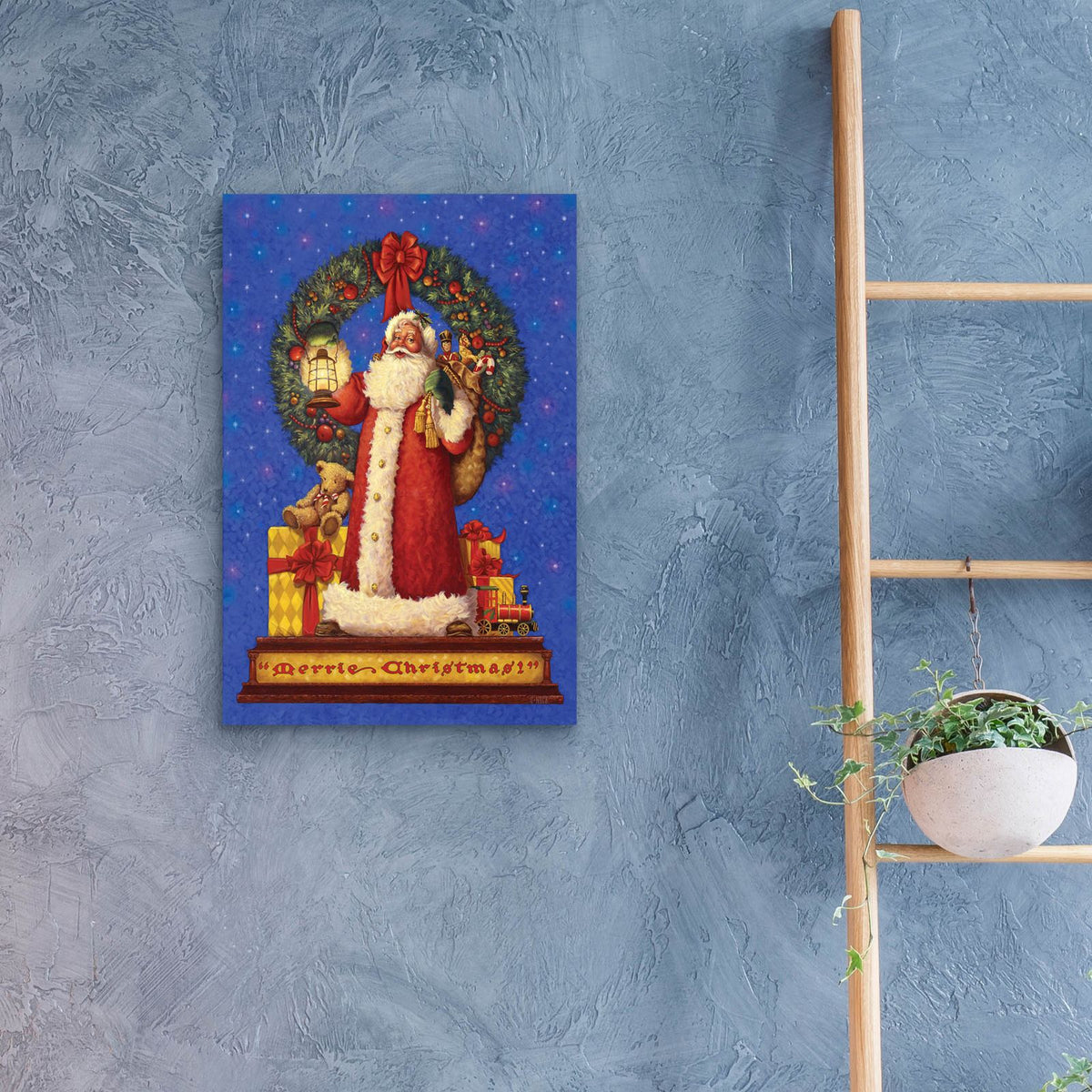 Victorian Santa by Christopher Nick - 16x24 acrylic wall art in a room