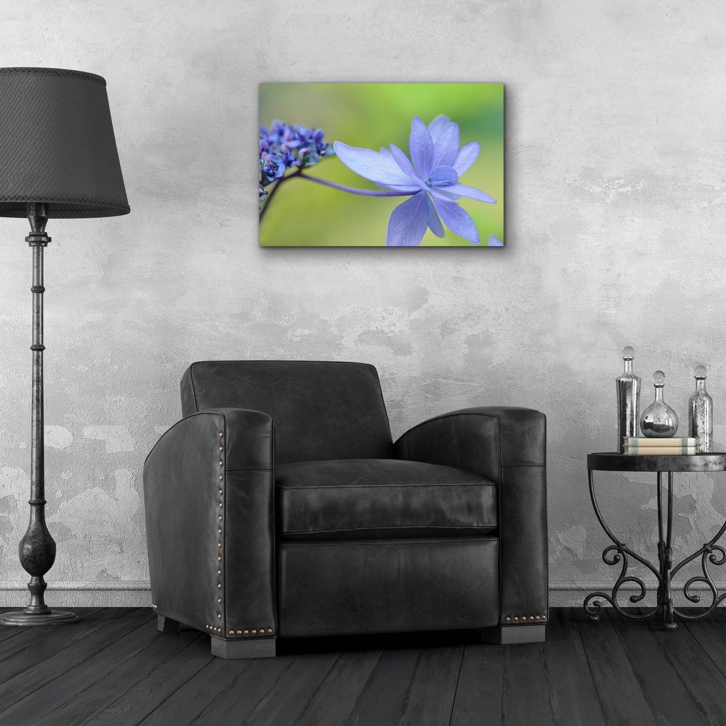 Epic Art 'Blue HCora Nieleydrangea' by Cora Niele, Acrylic Glass Wall Art,24x16