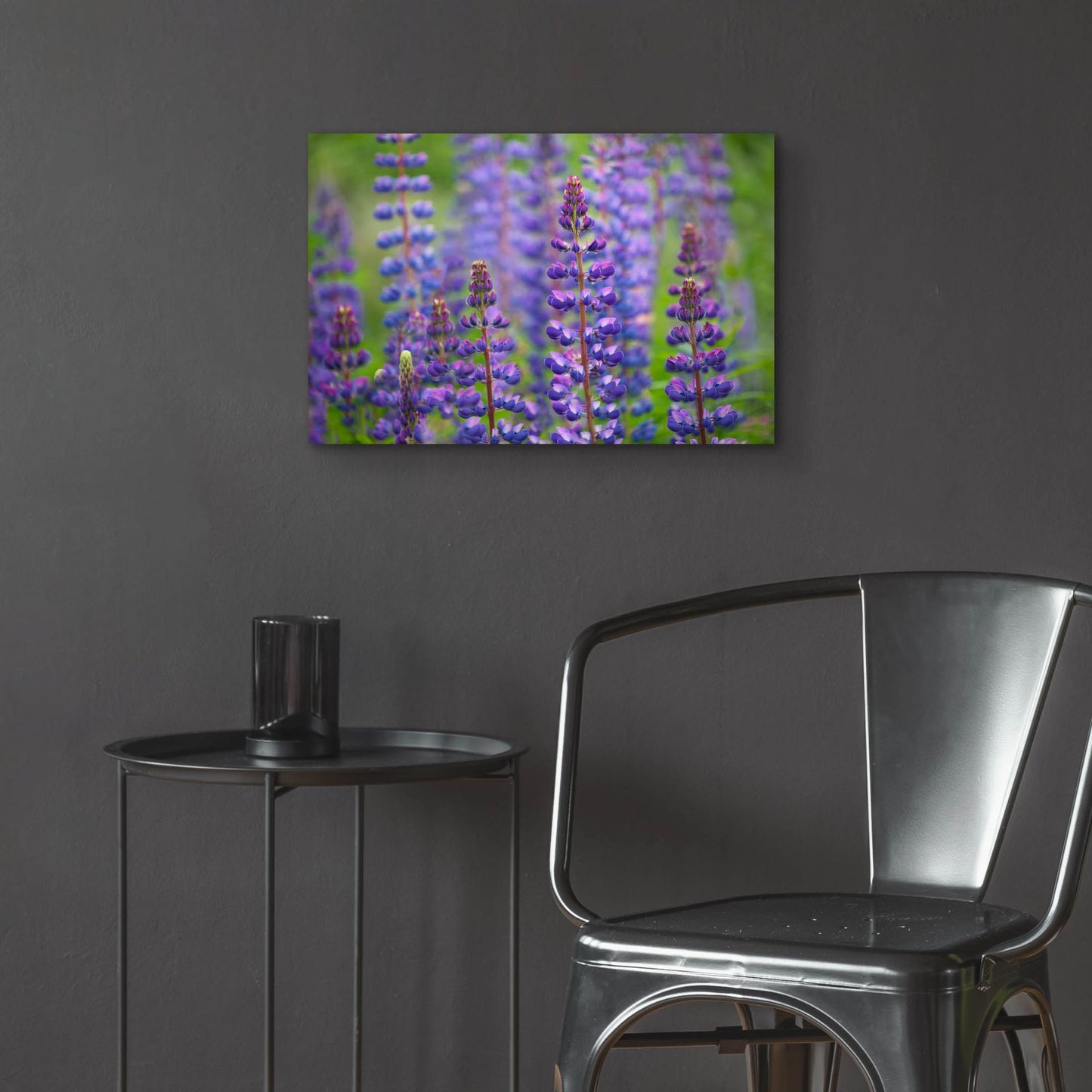 Epic Art 'Blue Lupine Flowers' by Cora Niele, Acrylic Glass Wall Art,24x16