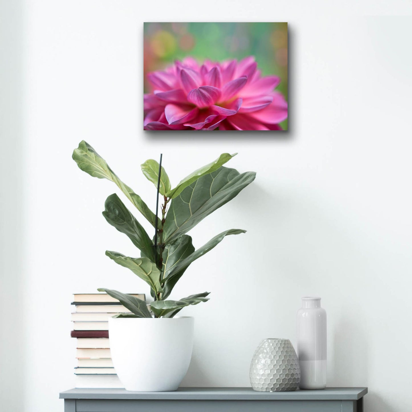 Epic Art 'Dahlia Petals' by Cora Niele, Acrylic Glass Wall Art,16x12