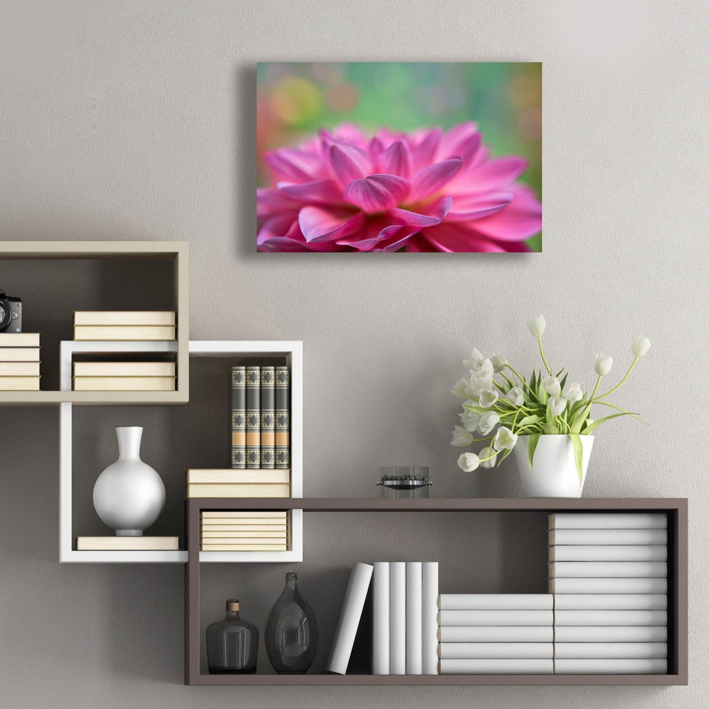 Epic Art 'Dahlia Petals' by Cora Niele, Acrylic Glass Wall Art,24x16