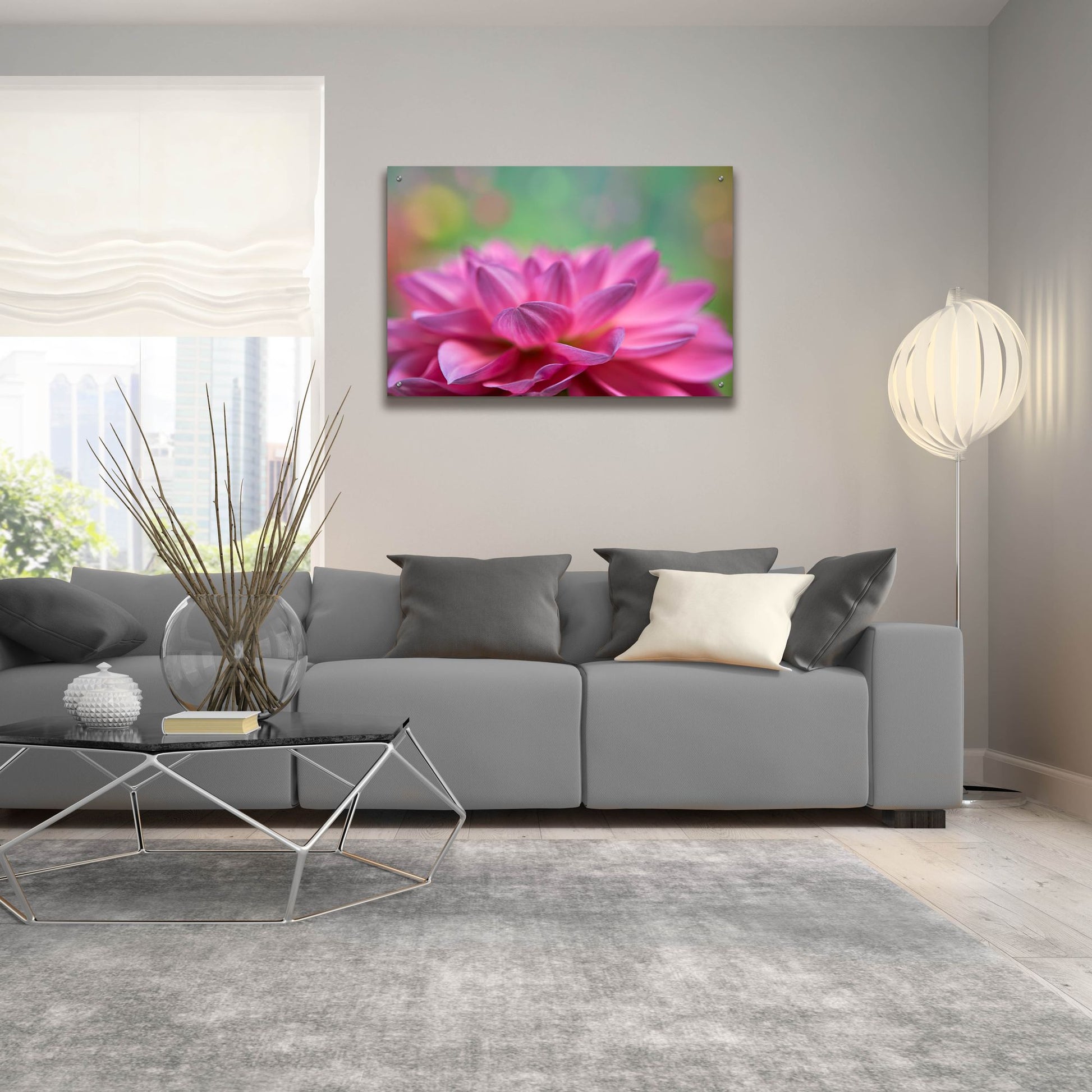 Epic Art 'Dahlia Petals' by Cora Niele, Acrylic Glass Wall Art,36x24