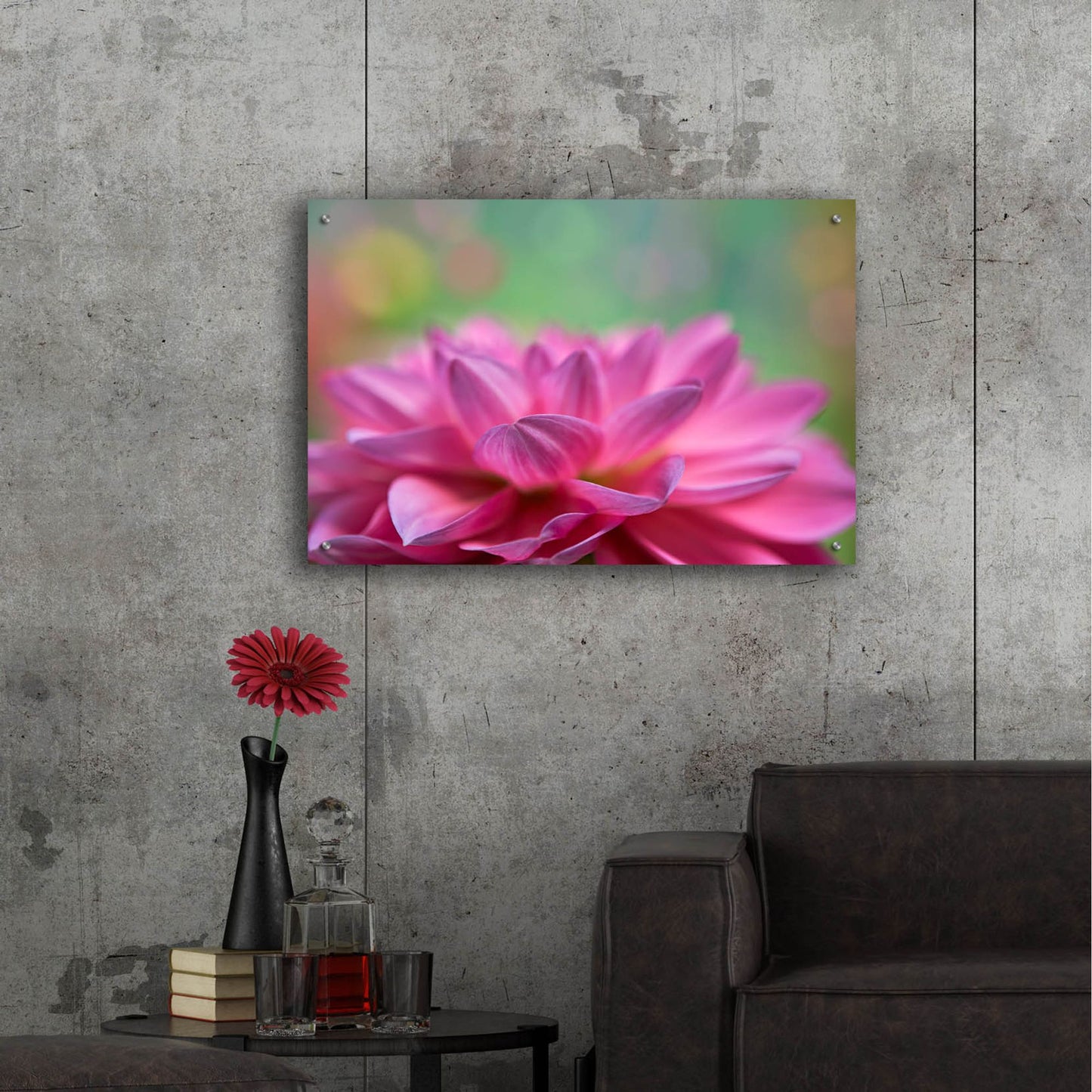 Epic Art 'Dahlia Petals' by Cora Niele, Acrylic Glass Wall Art,36x24