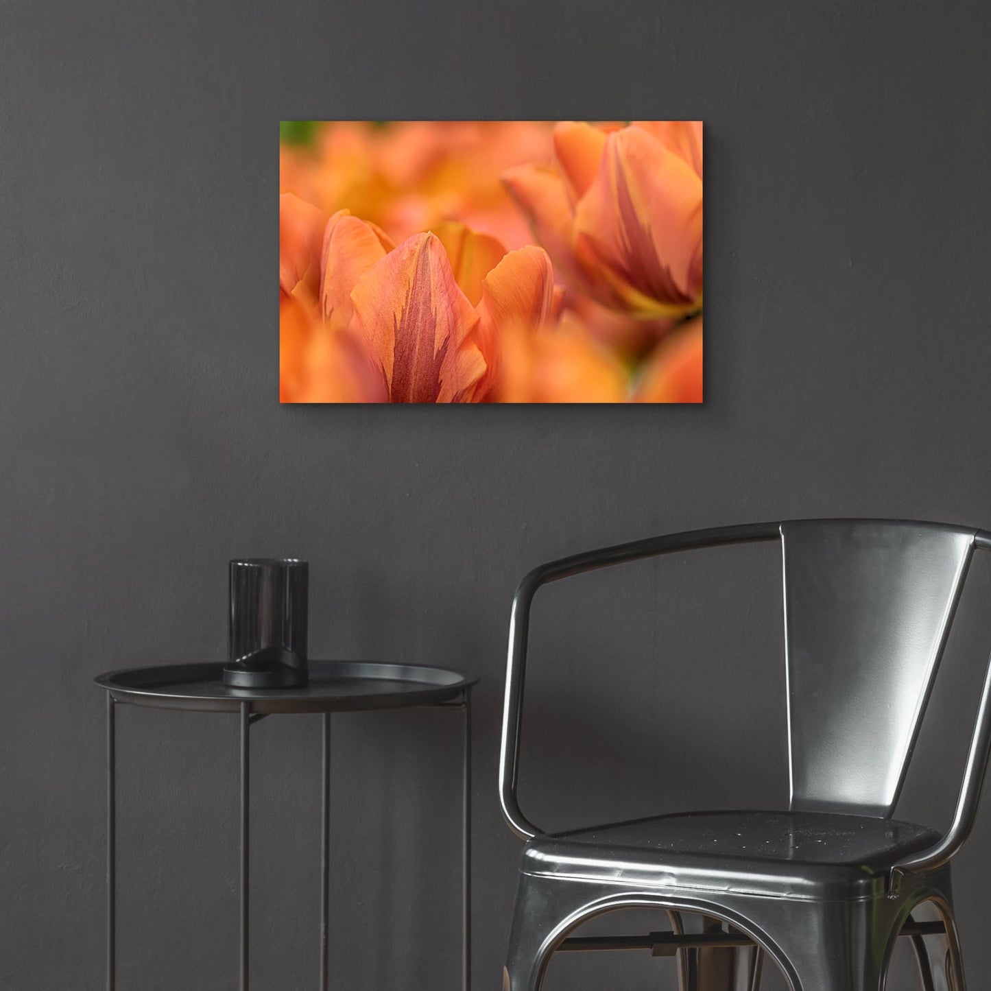 Epic Art 'Orange Tulips' by Cora Niele, Acrylic Glass Wall Art,24x16