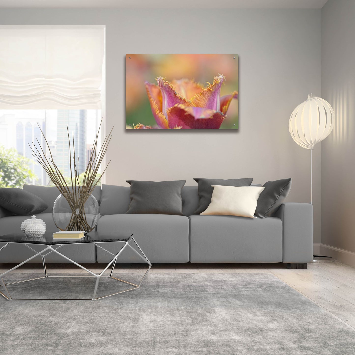 Epic Art 'Tulip Crispa' by Cora Niele, Acrylic Glass Wall Art,36x24