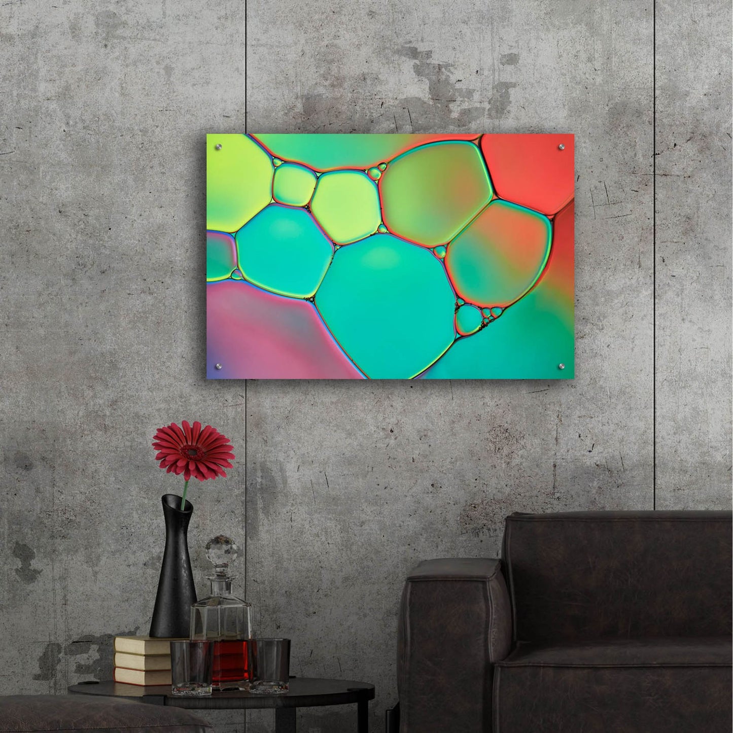 Epic Art 'Stained Glass III' by Cora Niele, Acrylic Glass Wall Art,36x24