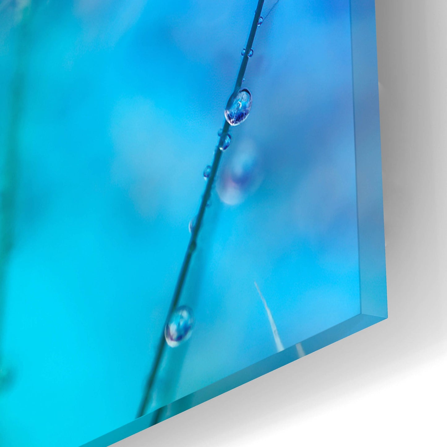 Epic Art 'Rainbow Droplets' by Cora Niele, Acrylic Glass Wall Art,16x12