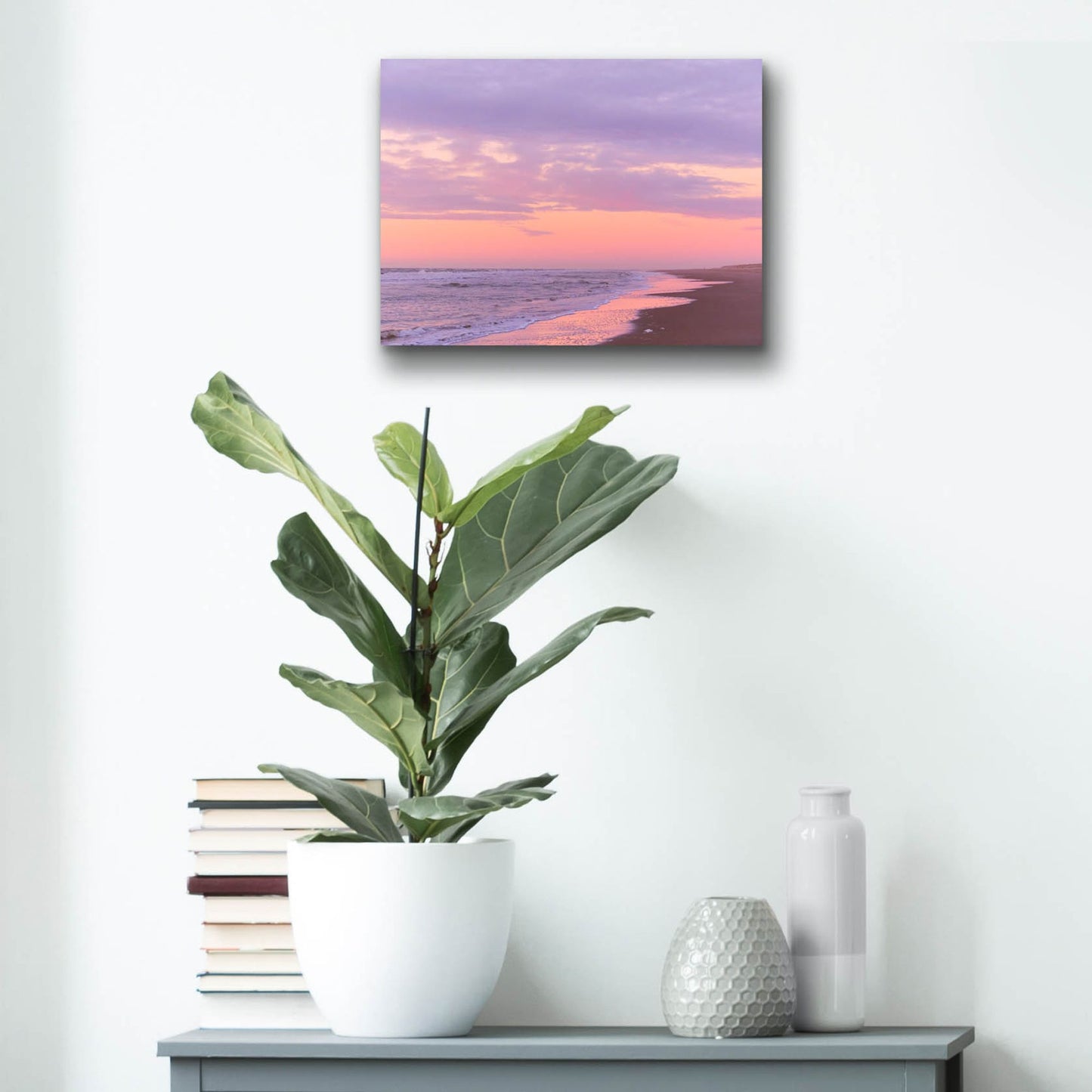 Epic Art 'After Sunset Beach' by Cora Niele, Acrylic Glass Wall Art,16x12