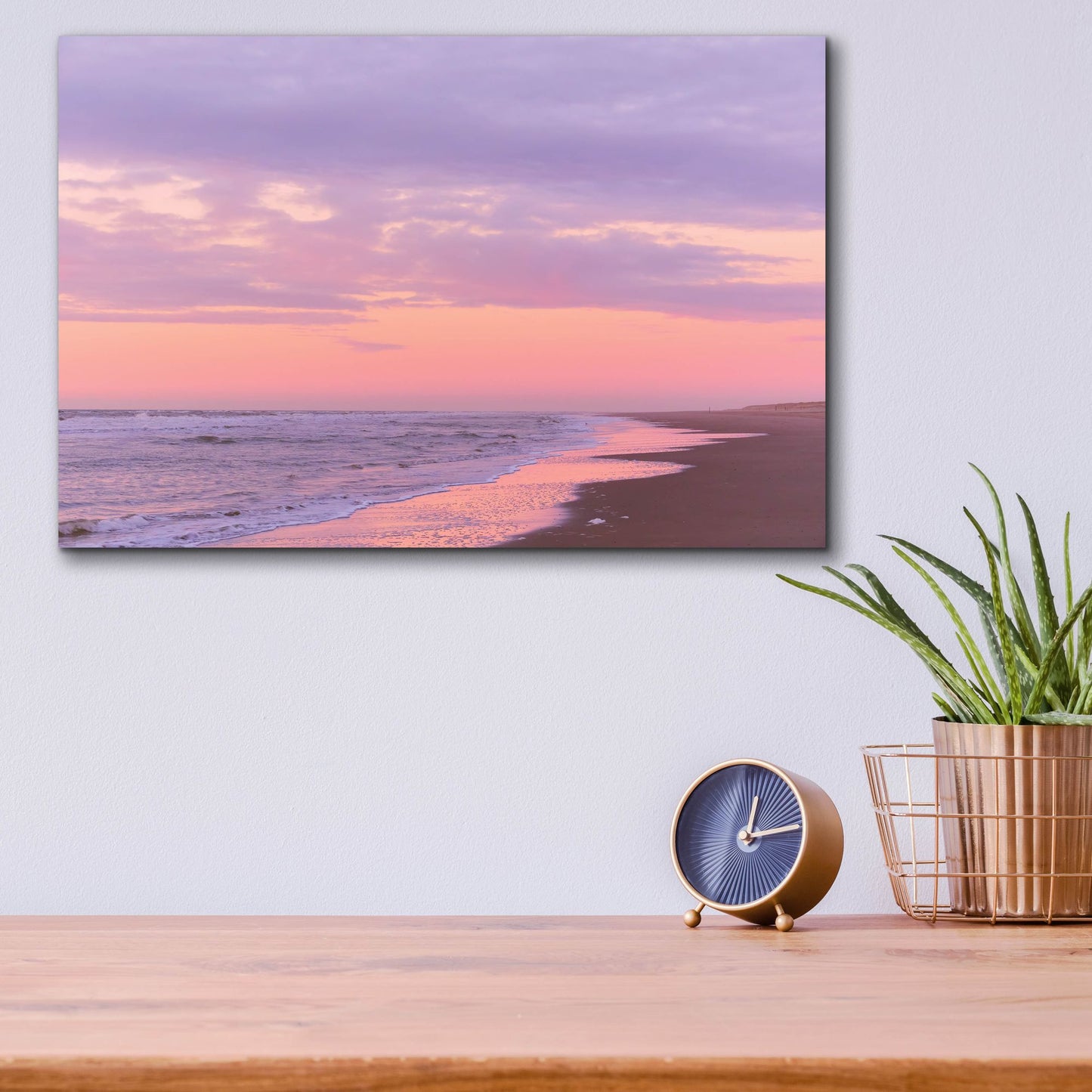 Epic Art 'After Sunset Beach' by Cora Niele, Acrylic Glass Wall Art,16x12