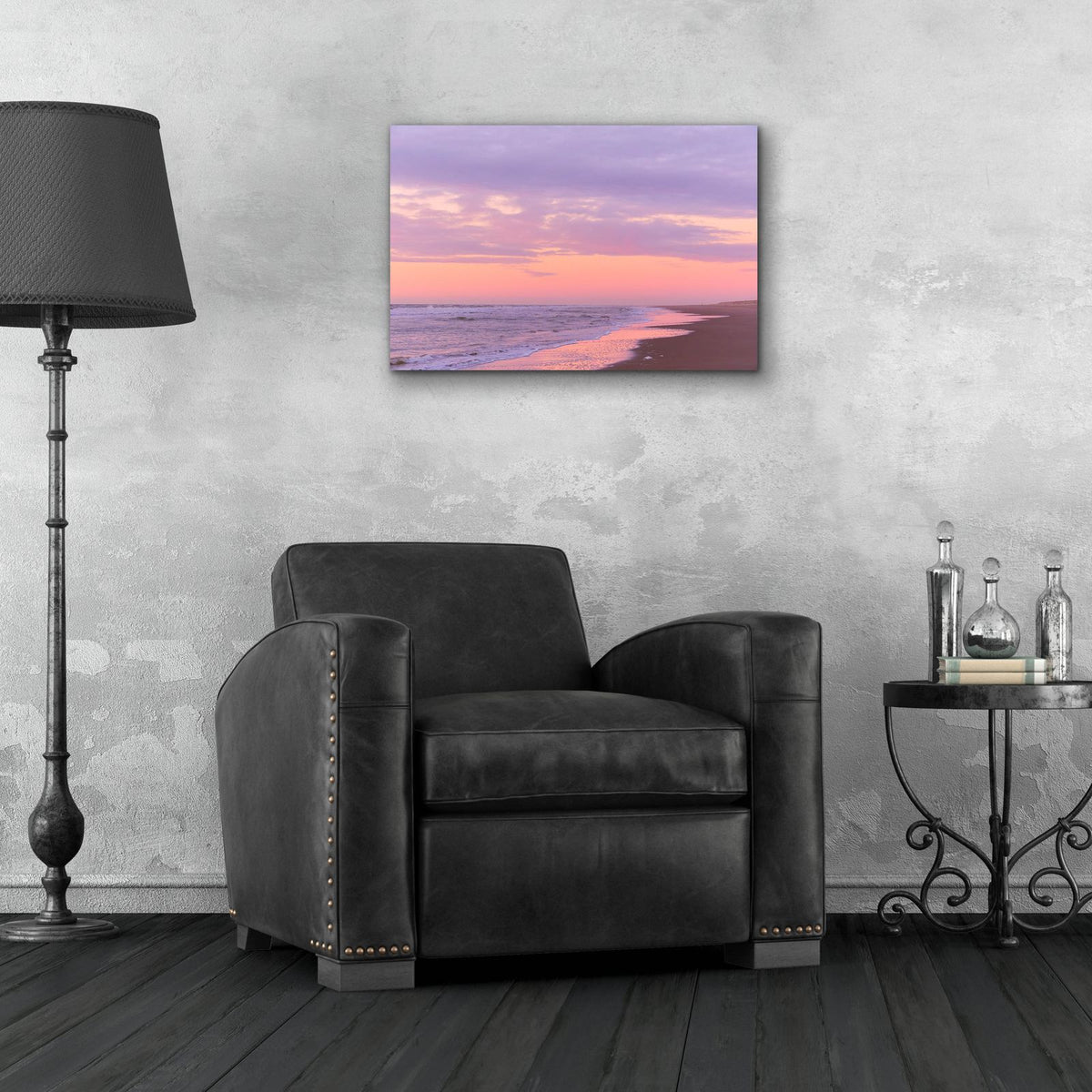After Sunset Beach by Cora Niele - 24x16 acrylic wall art in a room