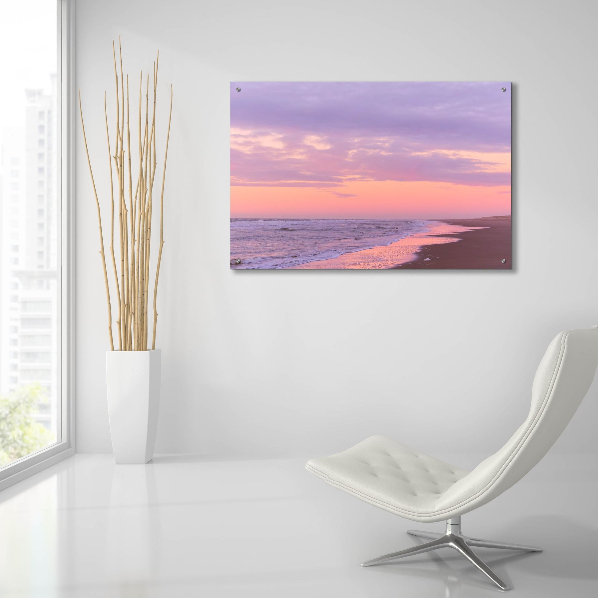 Epic Art 'After Sunset Beach' by Cora Niele, Acrylic Glass Wall Art,36x24