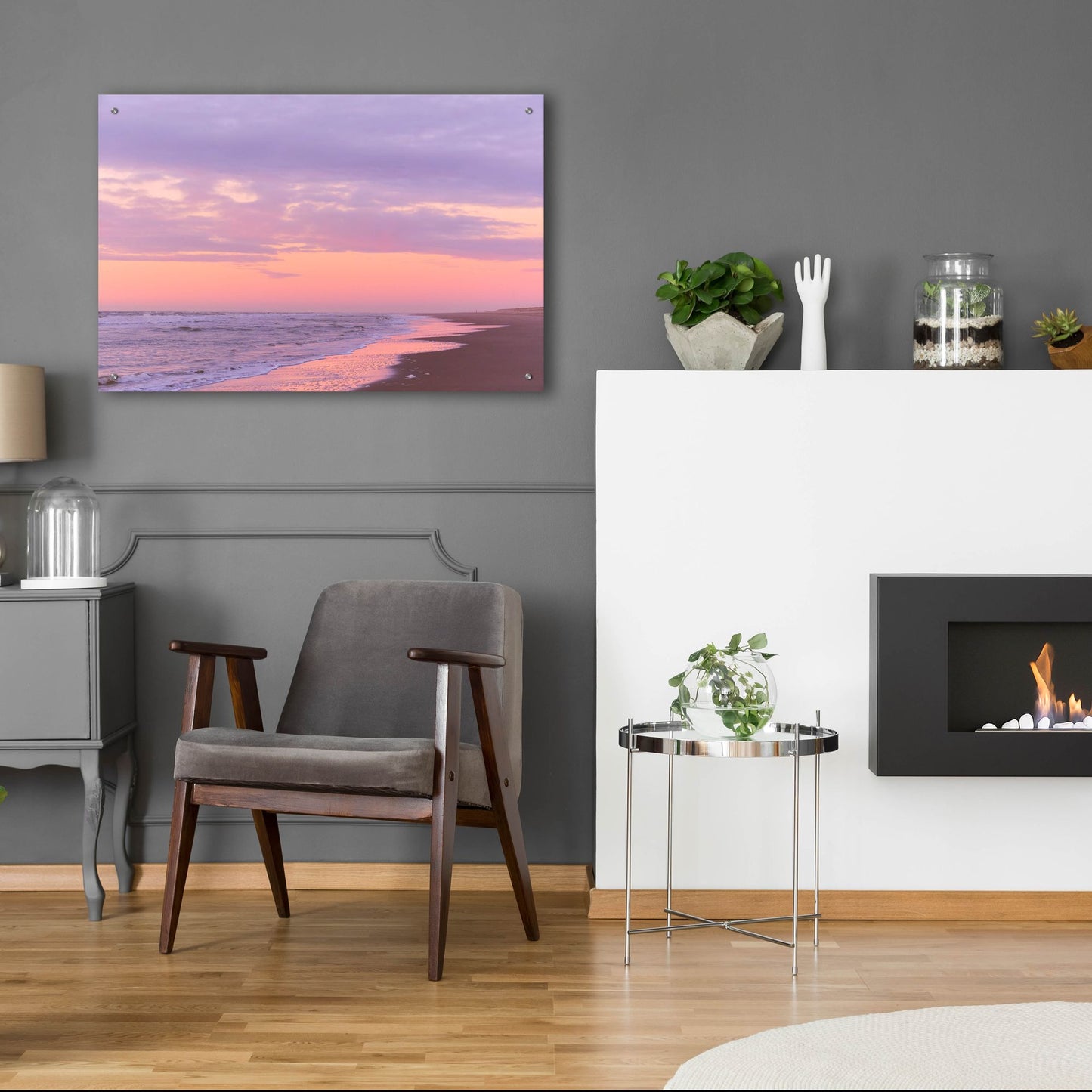 Epic Art 'After Sunset Beach' by Cora Niele, Acrylic Glass Wall Art,36x24