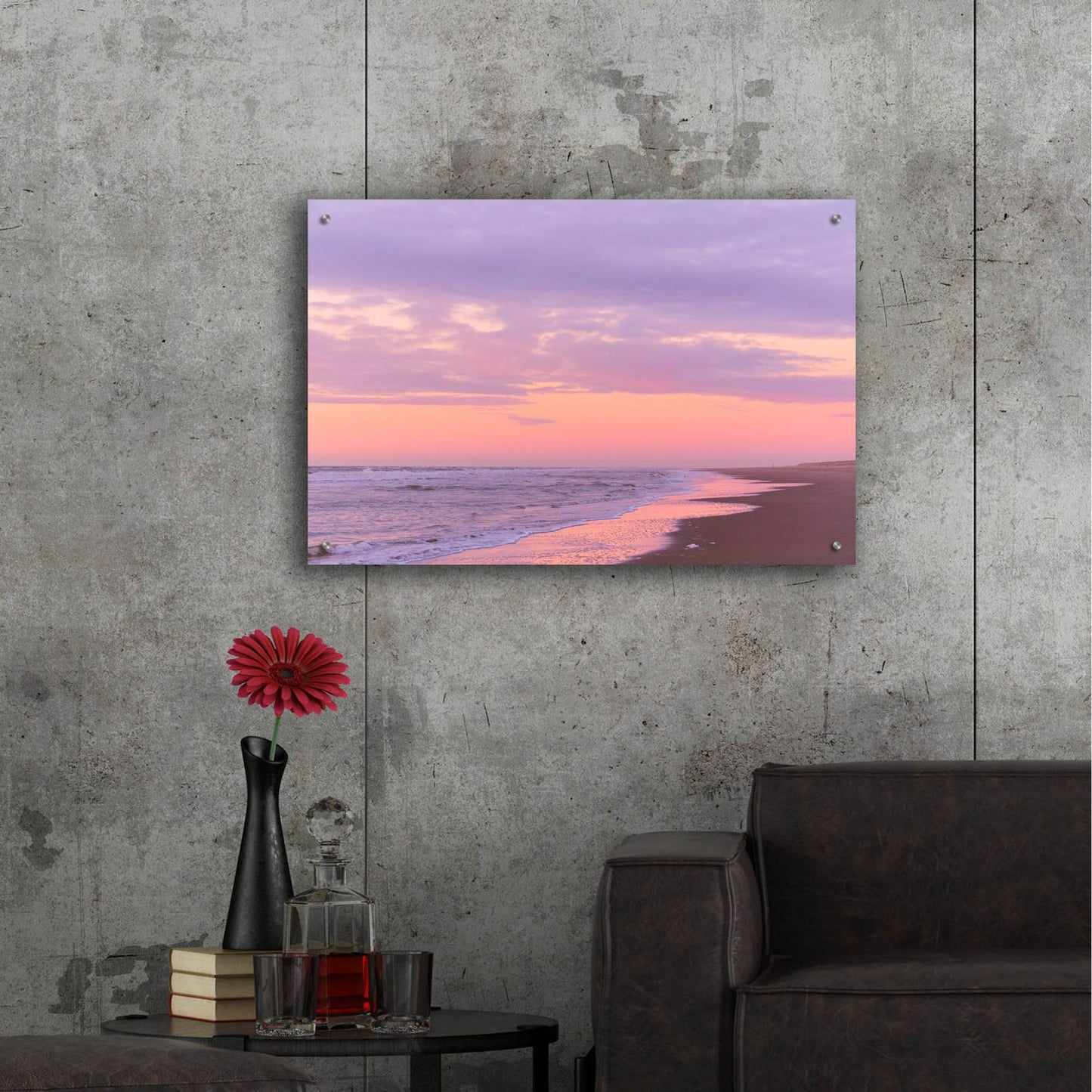 Epic Art 'After Sunset Beach' by Cora Niele, Acrylic Glass Wall Art,36x24