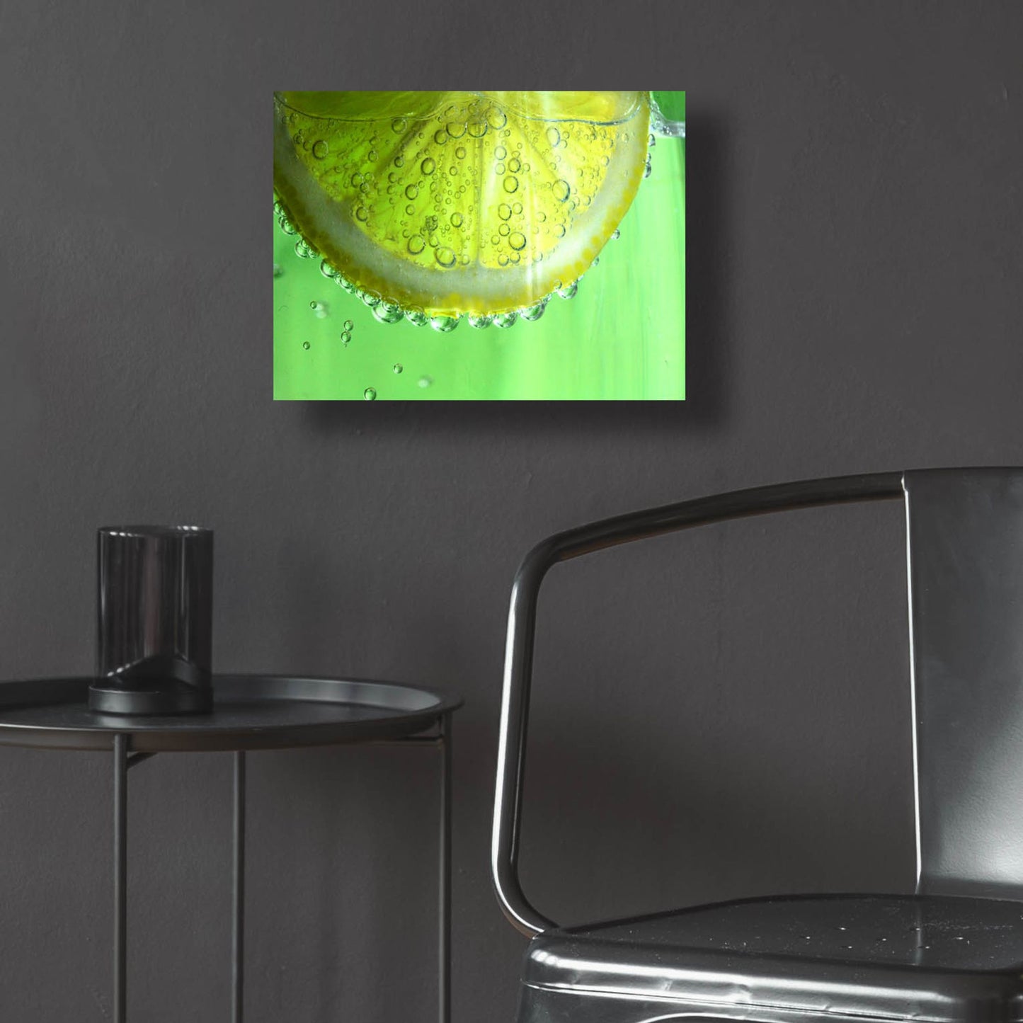 Epic Art 'Lemon Slice' by Dana Brett Munach, Acrylic Glass Wall Art,16x12