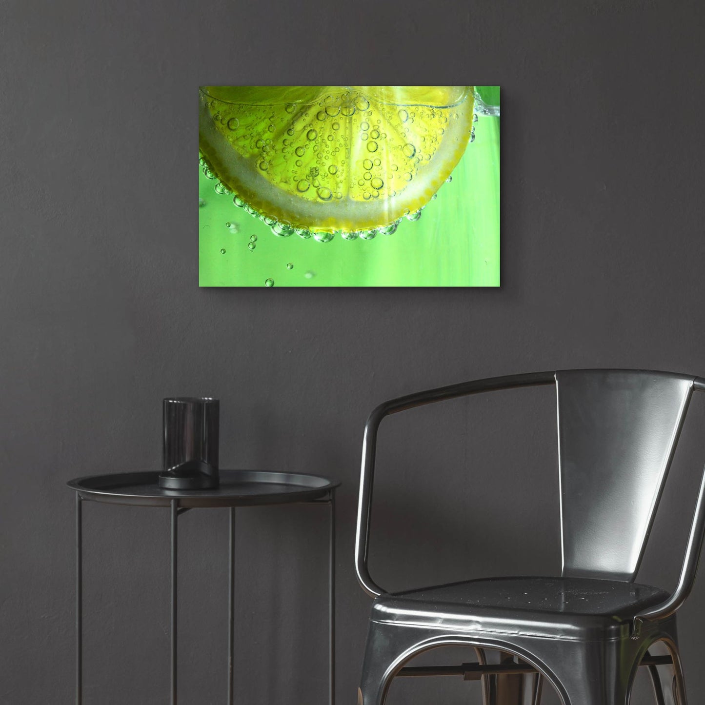 Epic Art 'Lemon Slice' by Dana Brett Munach, Acrylic Glass Wall Art,24x16