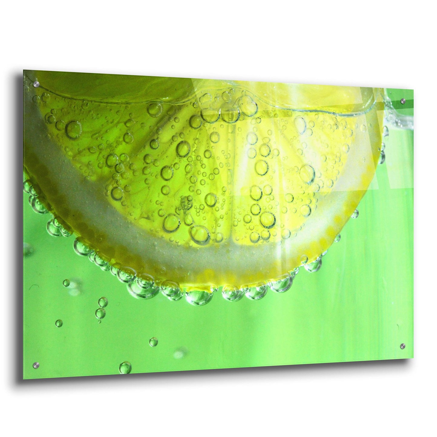 Epic Art 'Lemon Slice' by Dana Brett Munach, Acrylic Glass Wall Art,36x24