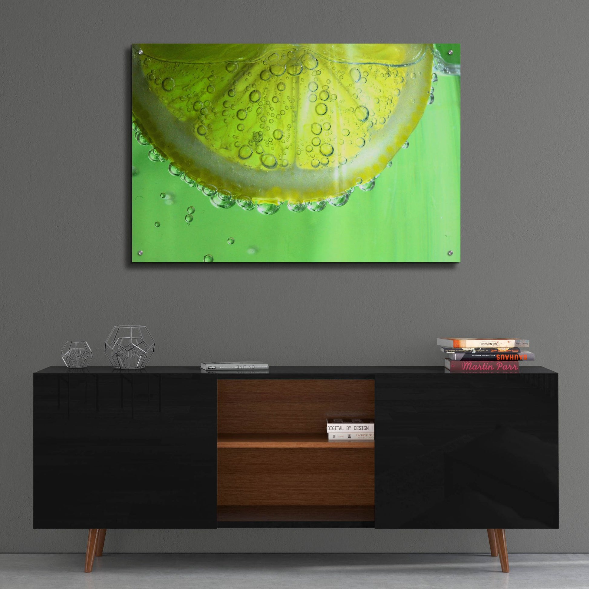 Epic Art 'Lemon Slice' by Dana Brett Munach, Acrylic Glass Wall Art,36x24