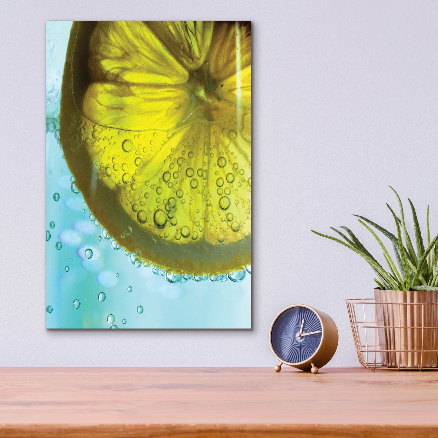 Epic Art 'Lemon Wheel' by Dana Brett Munach, Acrylic Glass Wall Art,12x16