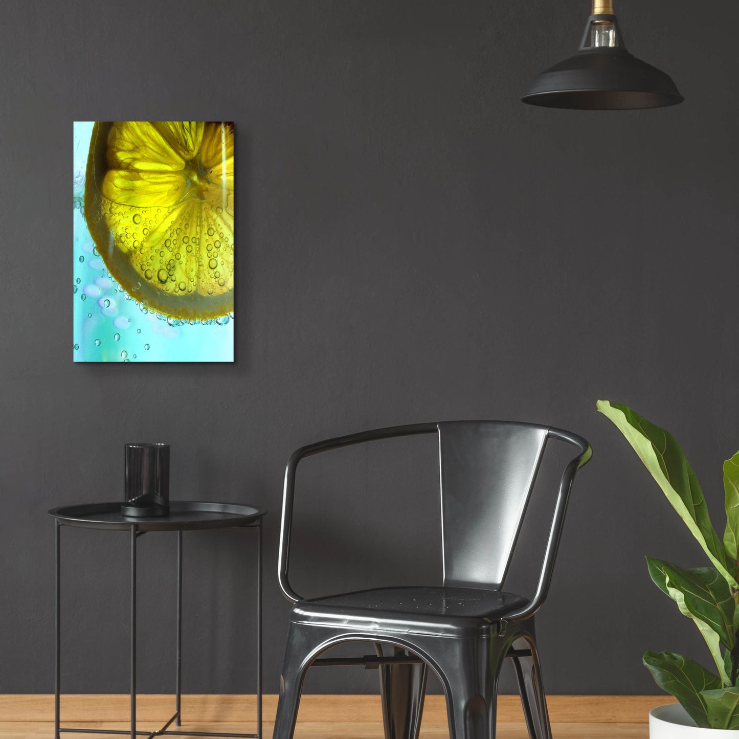 Epic Art 'Lemon Wheel' by Dana Brett Munach, Acrylic Glass Wall Art,16x24